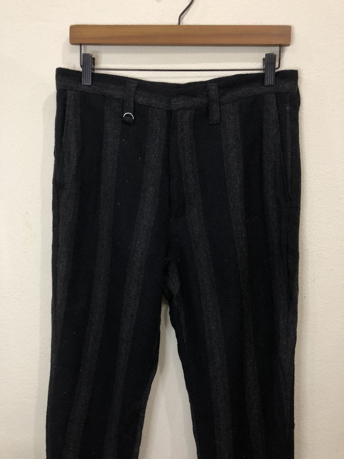 Vintage Vintage Striped Design Wool Casual Pant Size US 31 - 3 Thumbnail