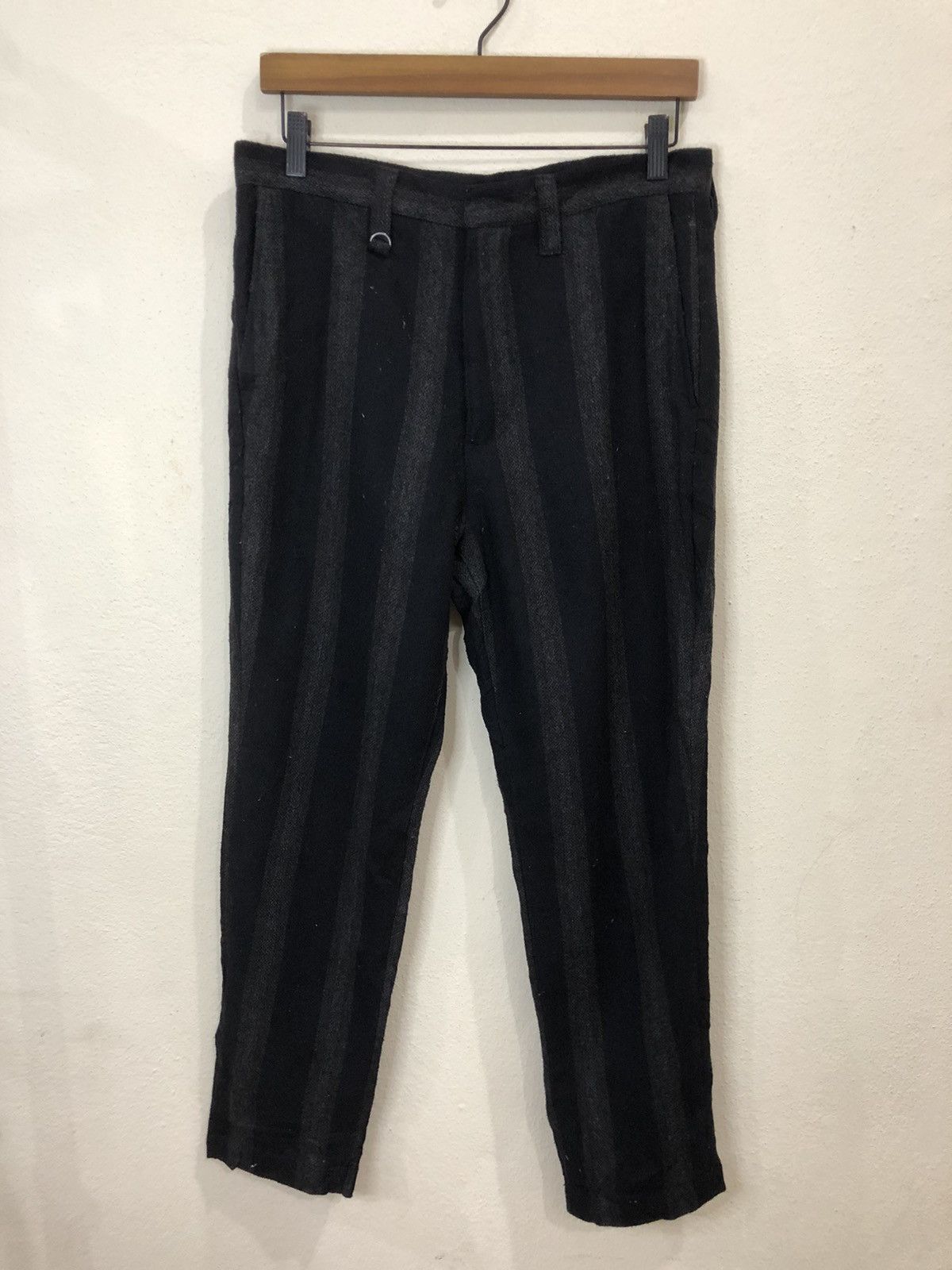 Vintage Vintage Striped Design Wool Casual Pant Size US 31 - 2 Thumbnail
