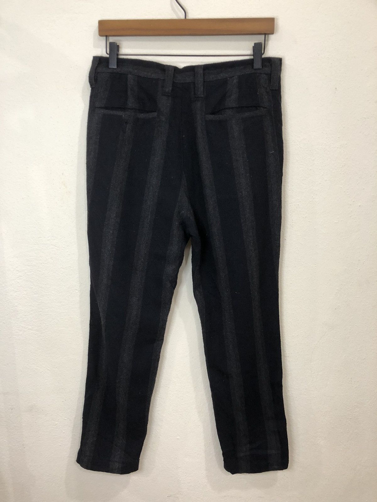 Vintage Vintage Striped Design Wool Casual Pant Size US 31 - 5 Thumbnail