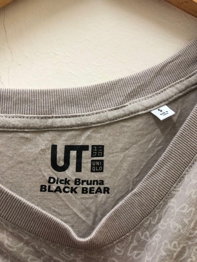 Japanese Brand Uniqlo X Dick Bruna Black Bear Tshirt Size US S / EU 44-46 / 1 - 2 Thumbnail