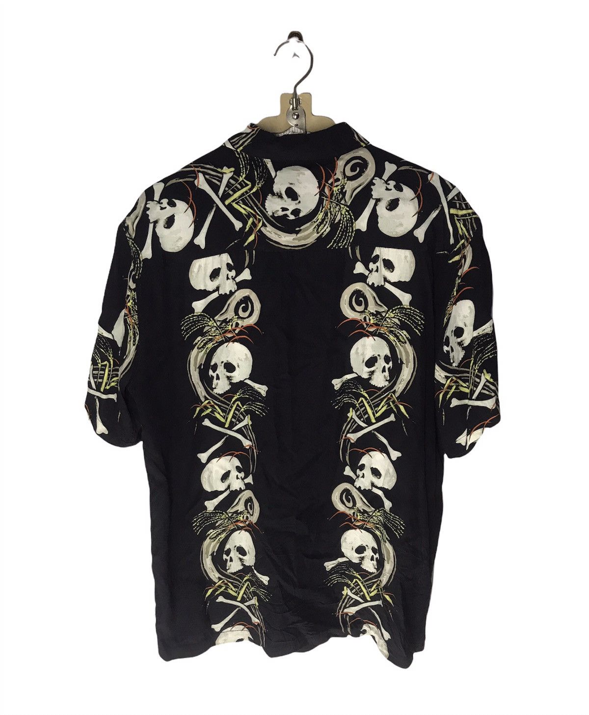 Japanese Brand Skull Fullprint button up rayon shirt by houston Size US L / EU 52-54 / 3 - 2 Thumbnail