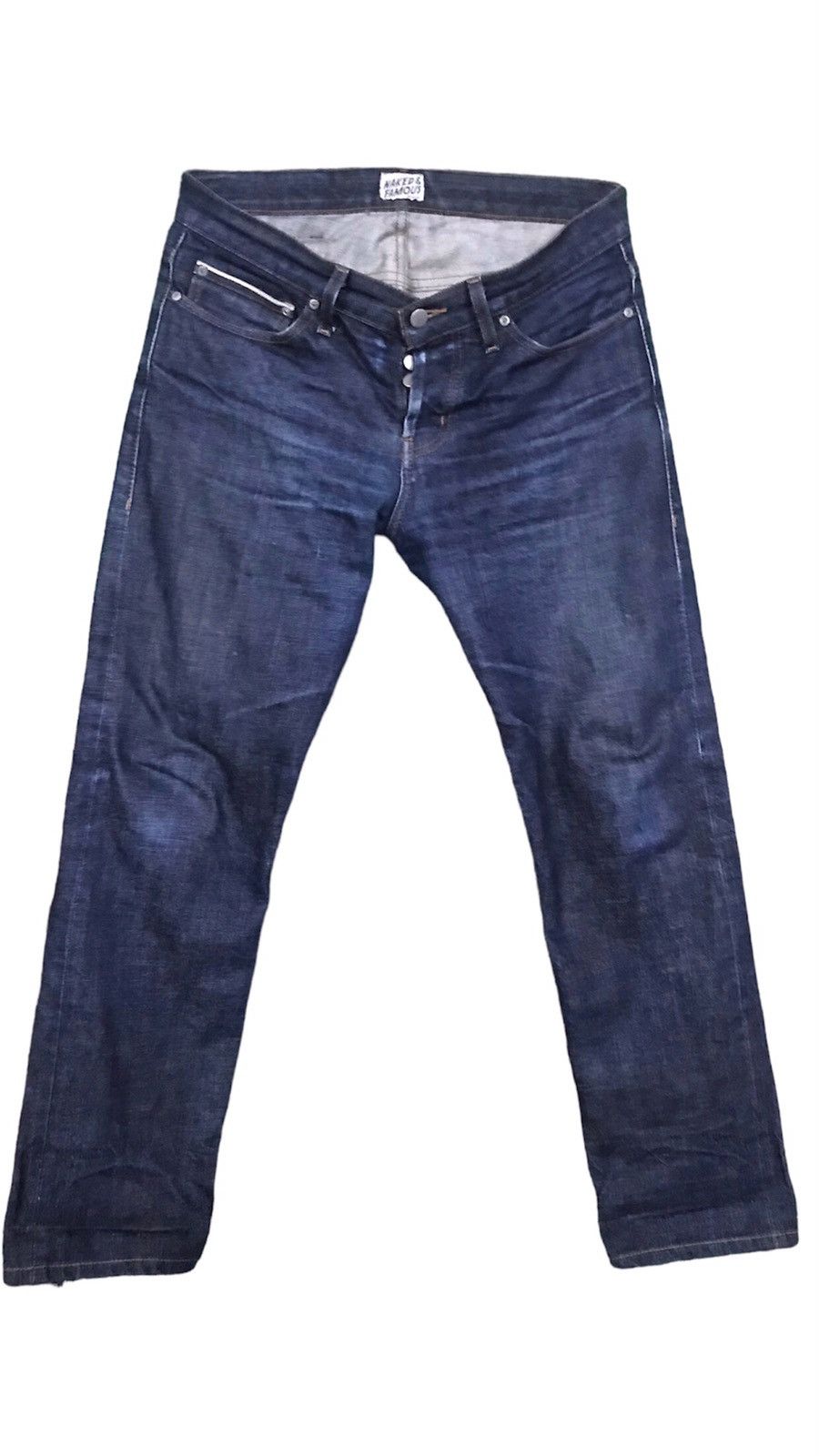 Naked & Famous Naked & Famous Deep Indigo Selvedge Size US 33 - 1 Thumbnail