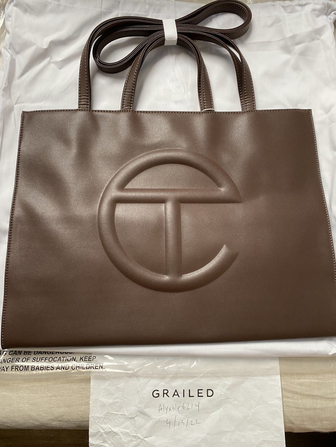 Telfar telfar chocolate large shopping bag tote Size ONE SIZE - 2 Thumbnail