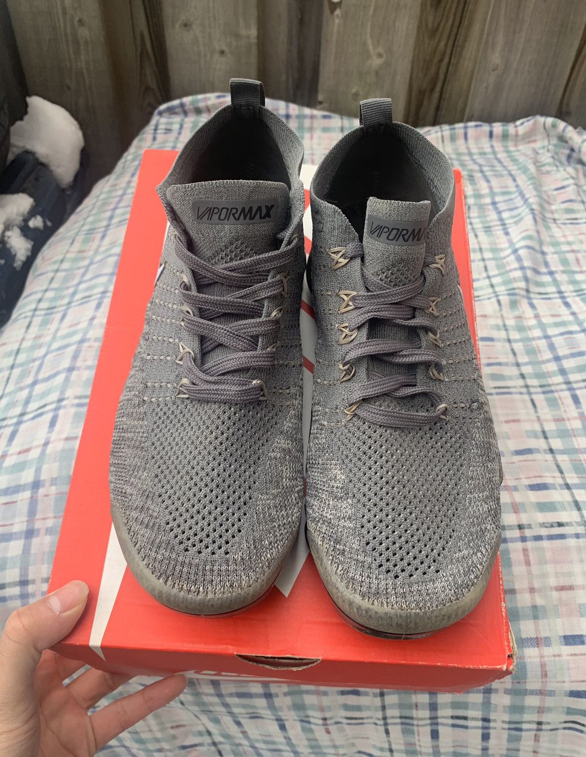 Nike Nike Air VaporMax 2 Wolf Grey Size US 8.5 / EU 41-42 - 2 Thumbnail