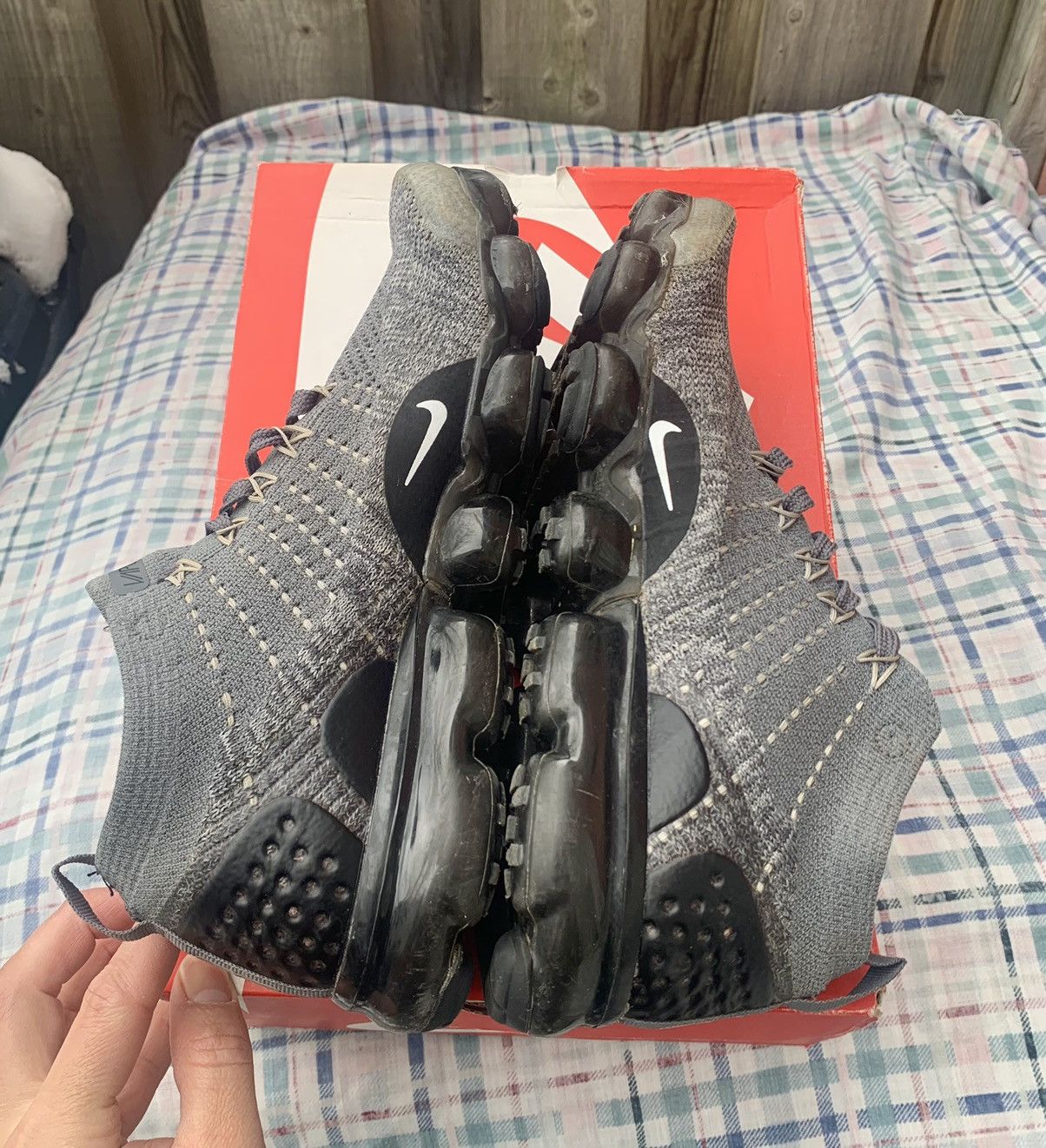 Nike Nike Air VaporMax 2 Wolf Grey Size US 8.5 / EU 41-42 - 4 Thumbnail