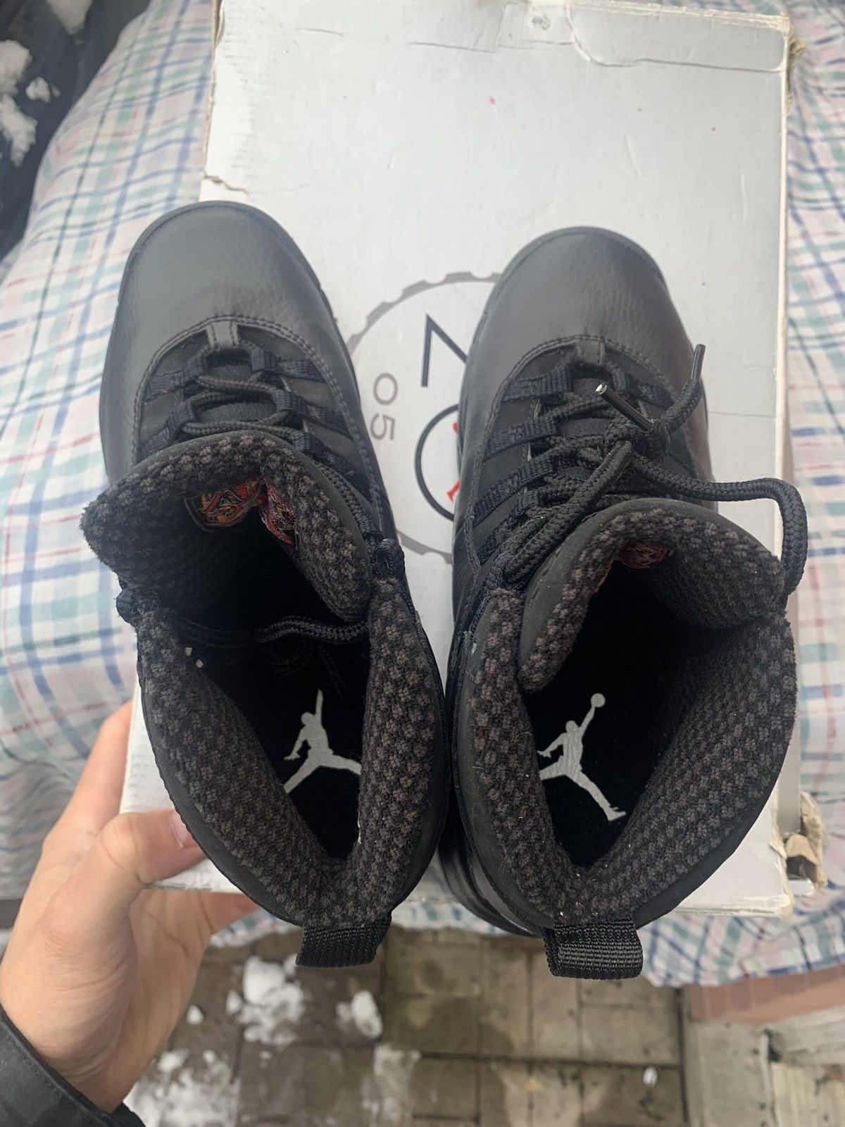 Jordan Brand × Nike × Vintage Air Jordan 10 GS Black Stealth 2005 Size US 4 / IT 34 - 7 Thumbnail
