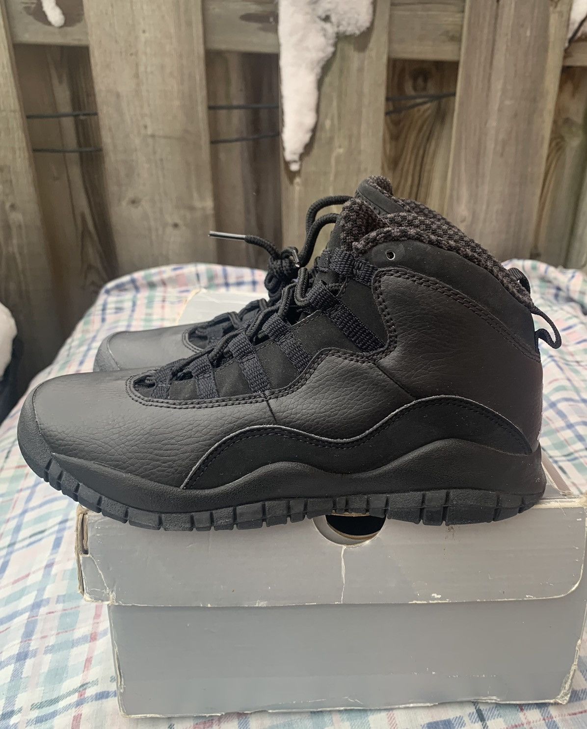 Jordan Brand × Nike × Vintage Air Jordan 10 GS Black Stealth 2005 Size US 4 / IT 34 - 8 Thumbnail