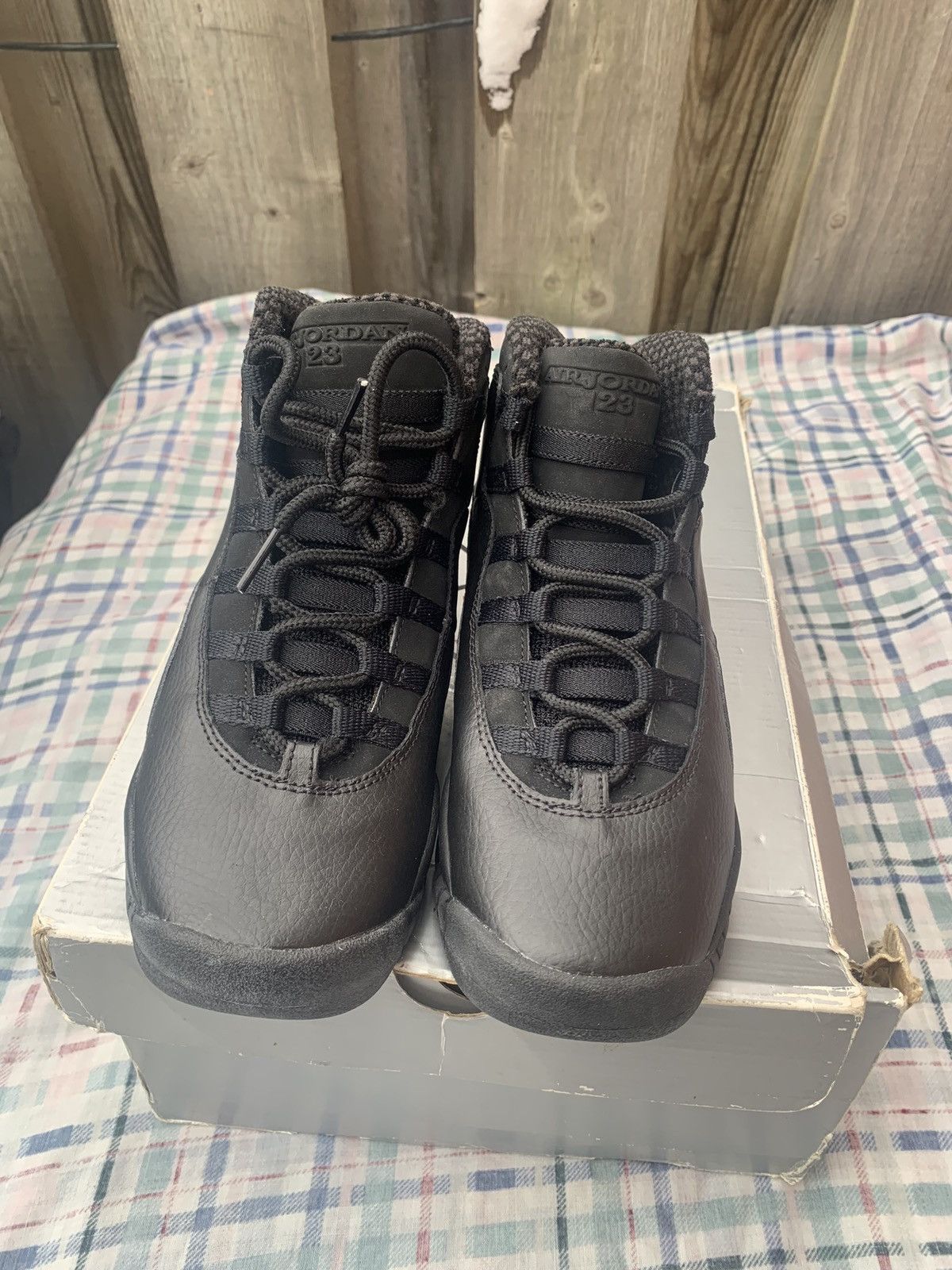 Jordan Brand × Nike × Vintage Air Jordan 10 GS Black Stealth 2005 Size US 4 / IT 34 - 2 Thumbnail