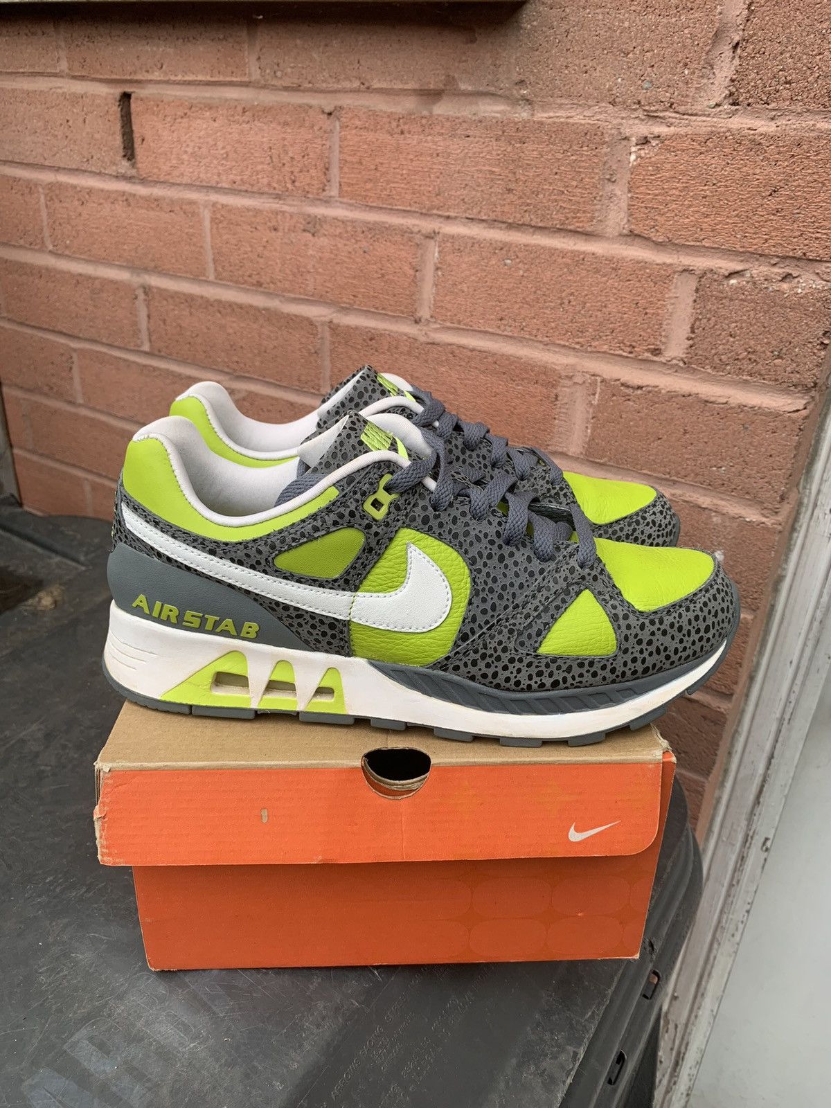 Nike × Vintage Air Stab Bright Cactus | White-Flint Grey Size US 9 / EU 42 - 1 Thumbnail