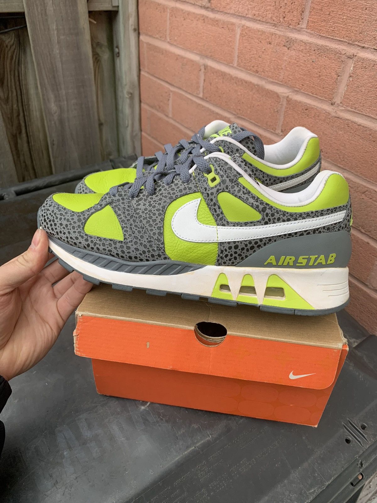 Nike × Vintage Air Stab Bright Cactus | White-Flint Grey Size US 9 / EU 42 - 7 Thumbnail
