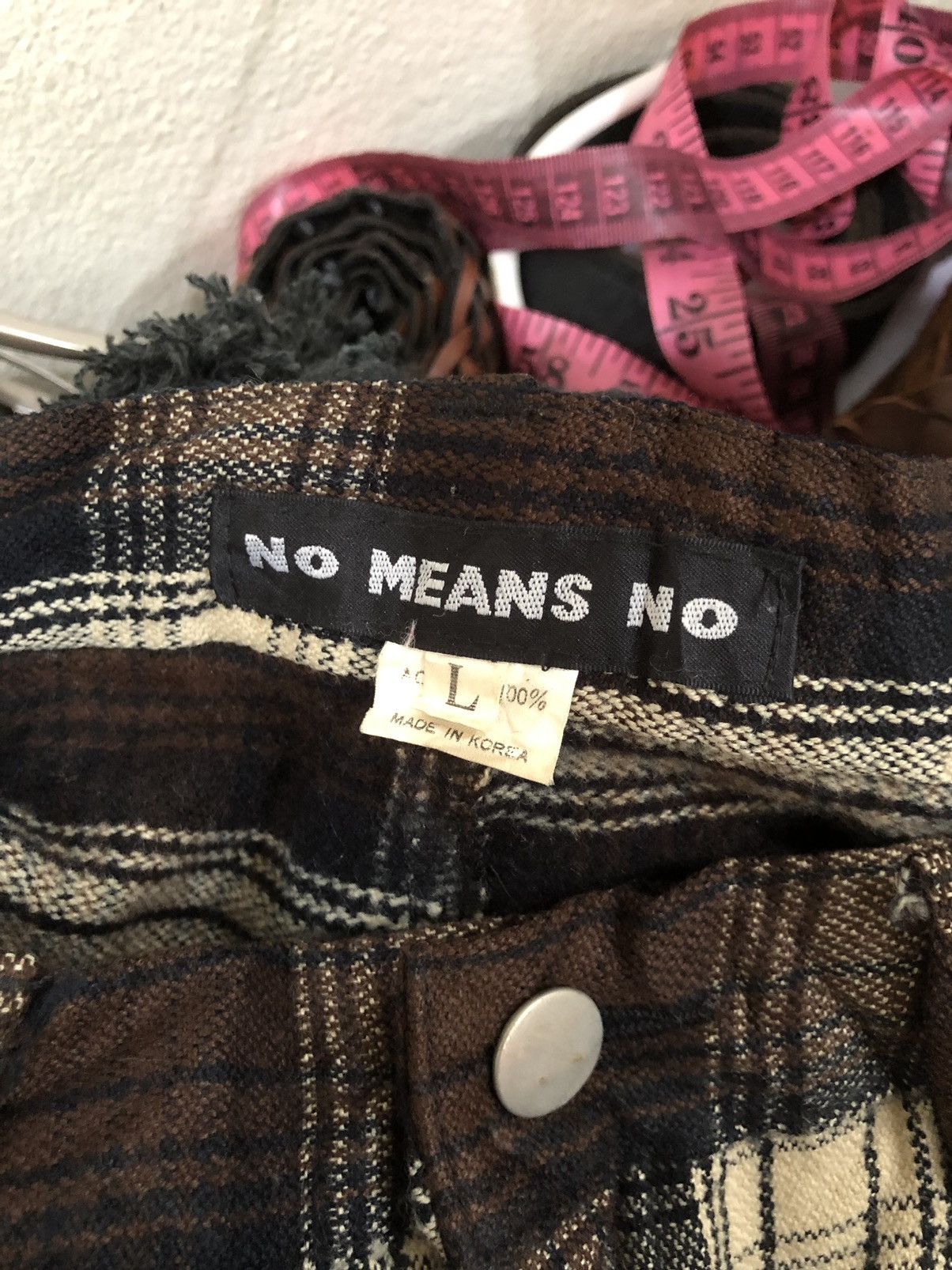 Japanese Brand Japanese Brand No Means No Plaid Tartan Wool Pant Size US 28 / EU 44 - 7 Thumbnail