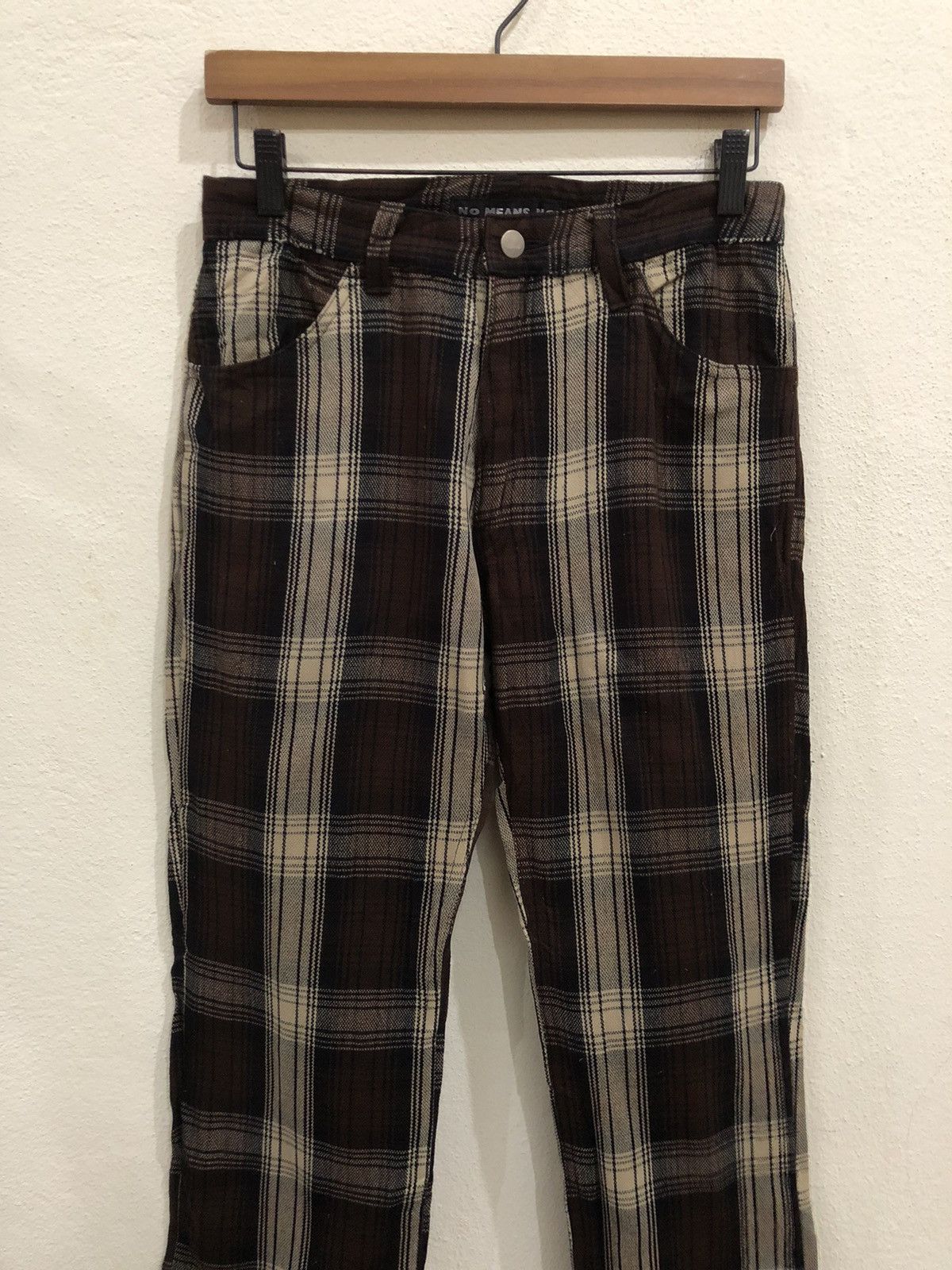 Japanese Brand Japanese Brand No Means No Plaid Tartan Wool Pant Size US 28 / EU 44 - 3 Thumbnail