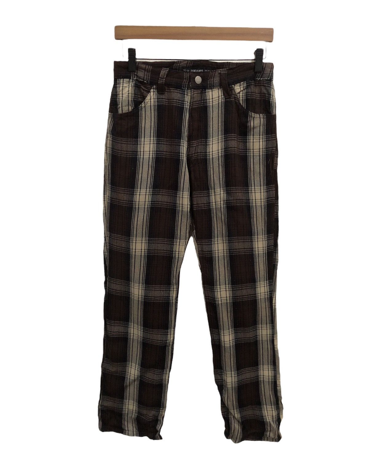 Japanese Brand Japanese Brand No Means No Plaid Tartan Wool Pant Size US 28 / EU 44 - 1 Thumbnail