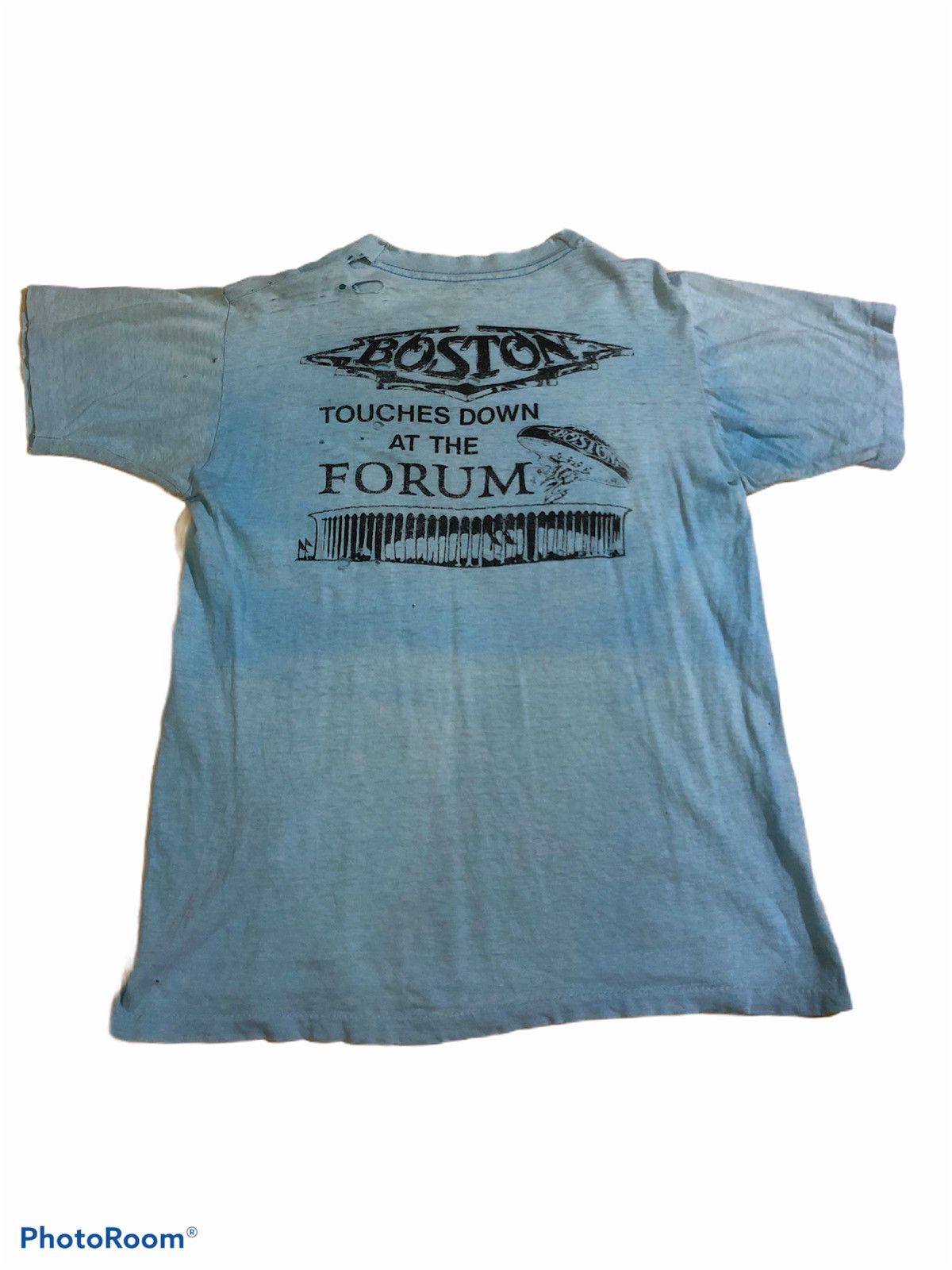 Band Tees × Vintage Thrashed/Distressed 70s Boston world tour 79 band tees Size US M / EU 48-50 / 2 - 2 Thumbnail