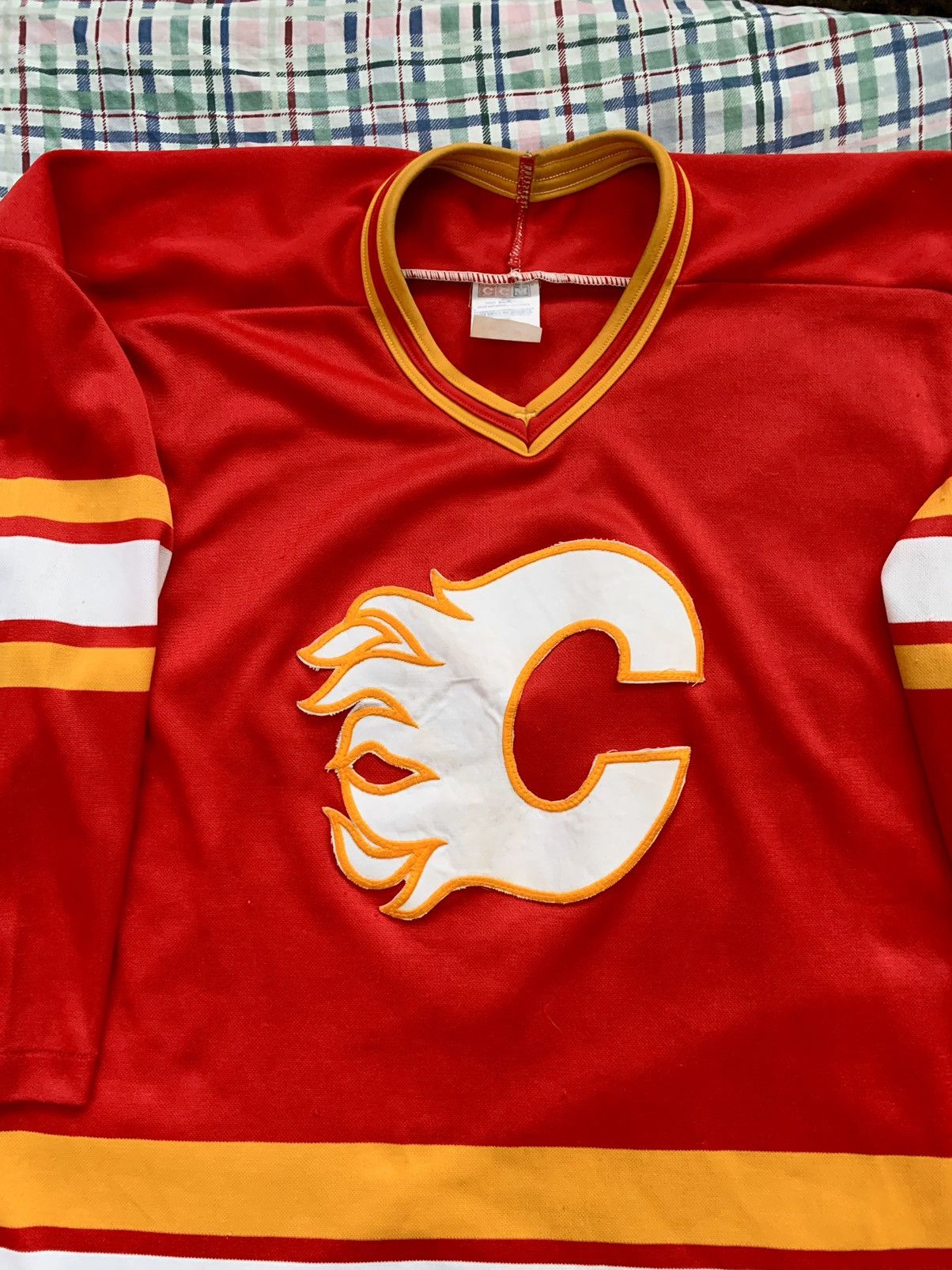 Ccm × NHL × Vintage 90s Vintage CCM Calgary Flames NHL Jersey Size US M / EU 48-50 / 2 - 3 Thumbnail