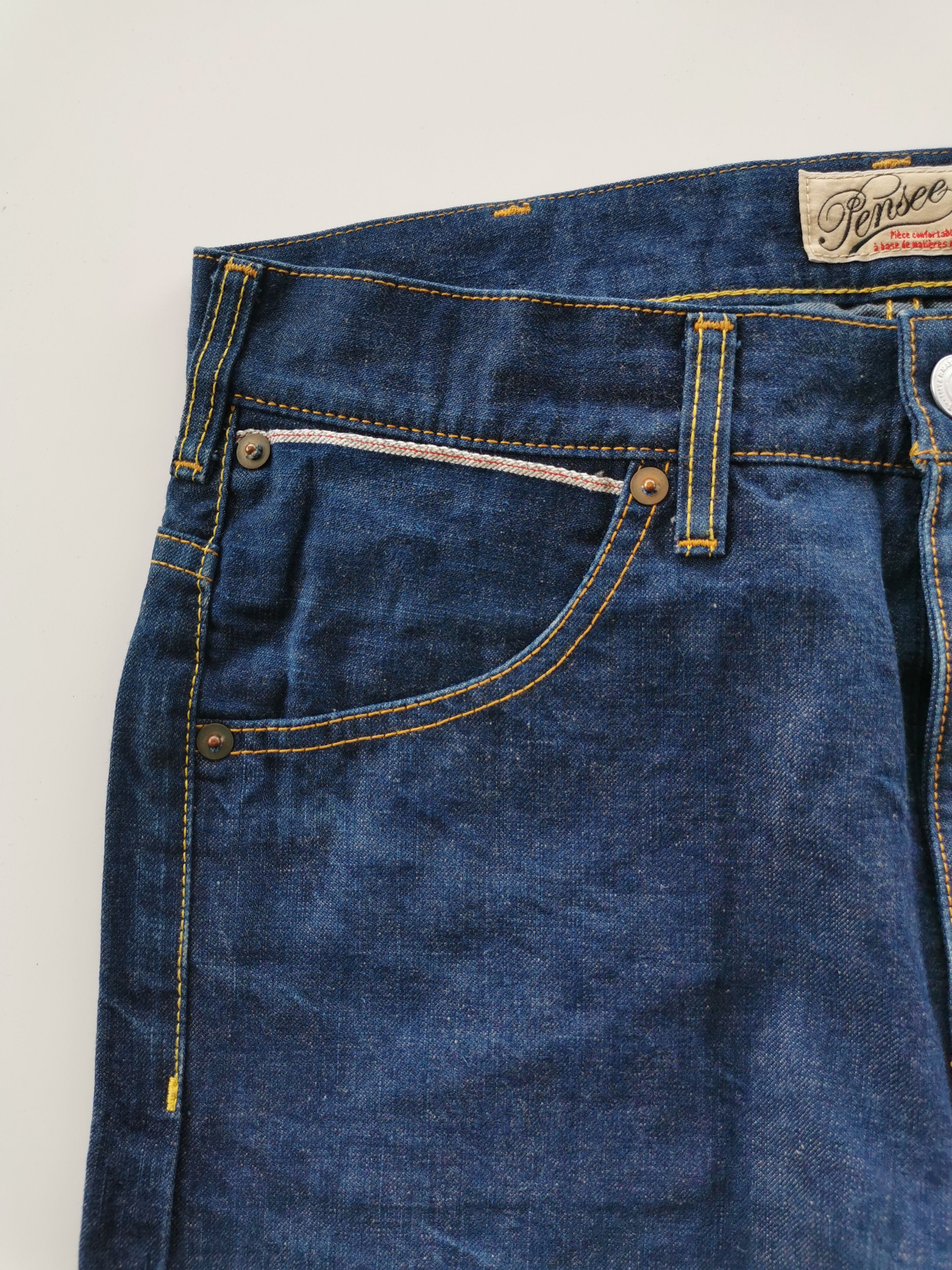 Iron Heart Pensee Japan Selvedge Denim (Iron Heart/Momotaro Style) 29 Size US 29 - 3 Thumbnail