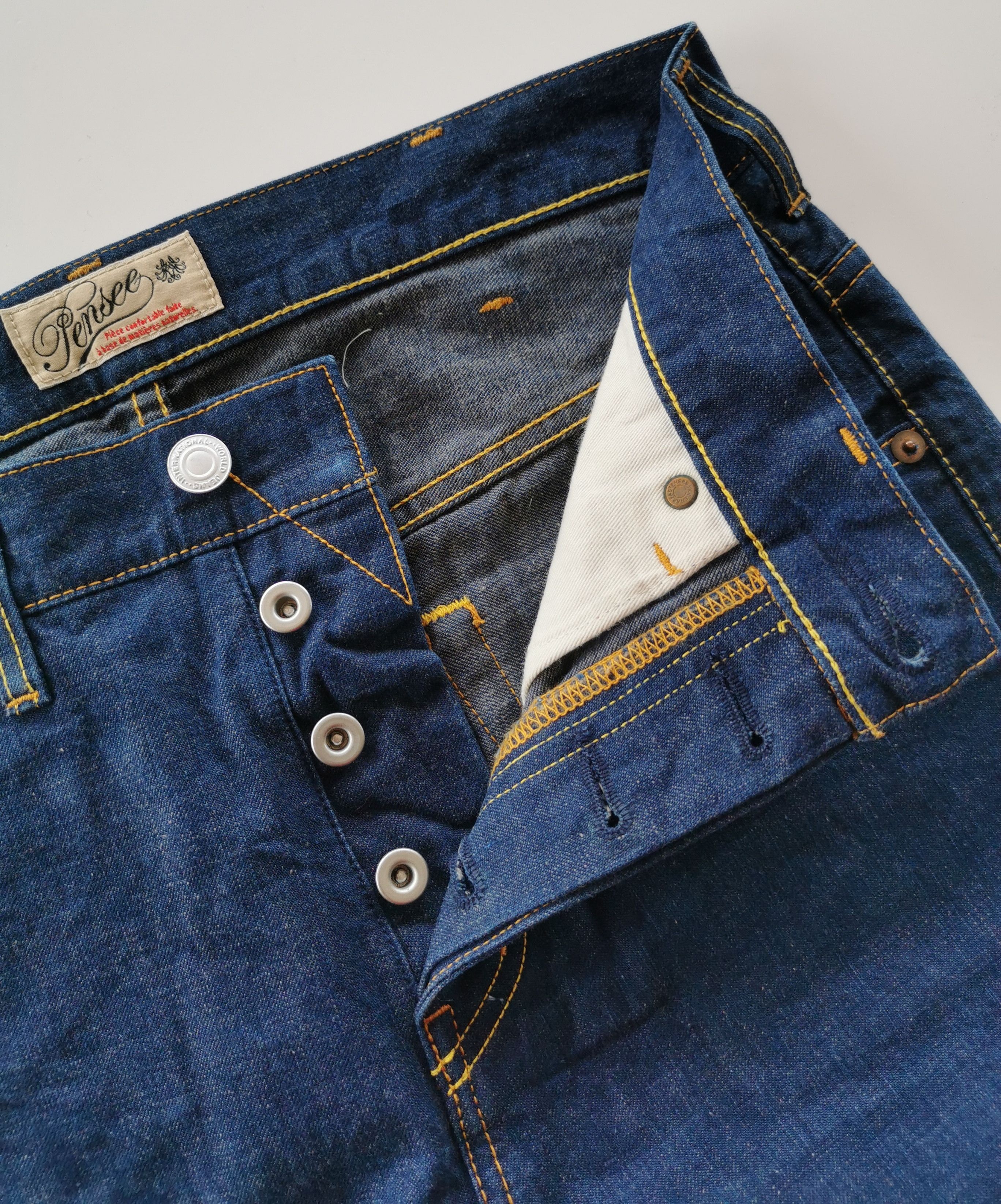 Iron Heart Pensee Japan Selvedge Denim (Iron Heart/Momotaro Style) 29 Size US 29 - 4 Thumbnail