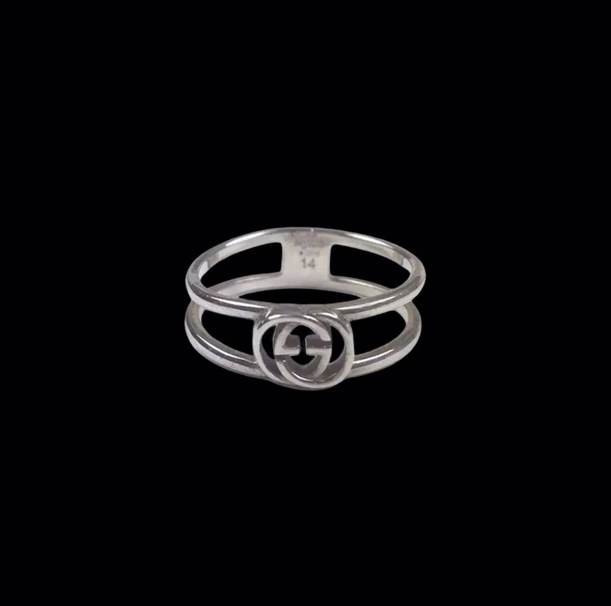 Gucci ⏰Final Drop🔥Gucci Silver GG Logo Ring Size 14 Size ONE SIZE - 1 Thumbnail