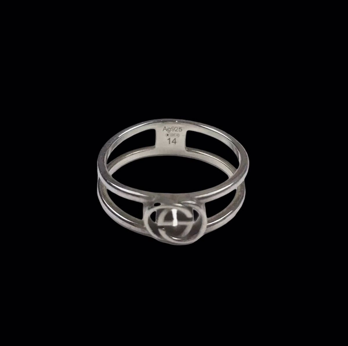 Gucci ⏰Final Drop🔥Gucci Silver GG Logo Ring Size 14 Size ONE SIZE - 2 Thumbnail