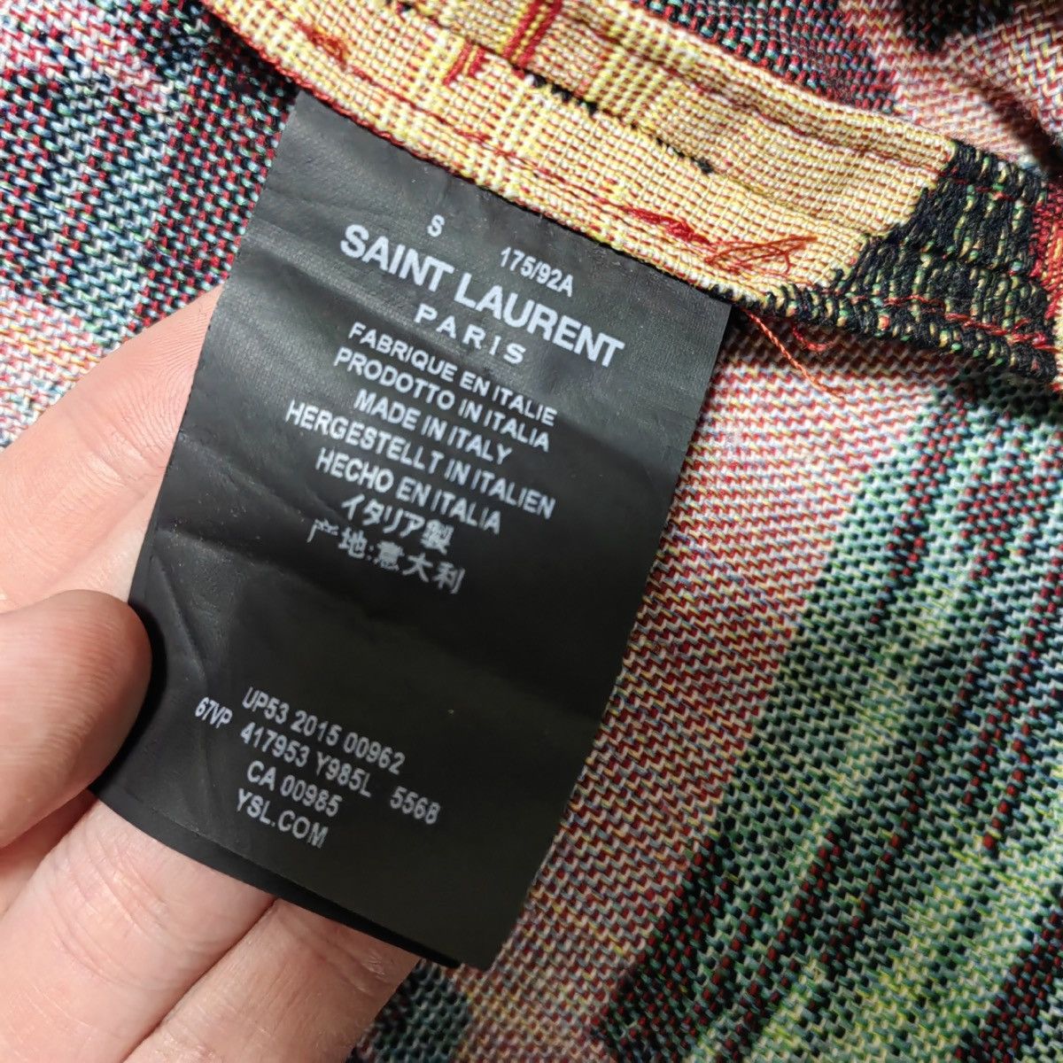 Saint Laurent Paris 16SS Hooded Baja Sunset Cardigan sz S Size US S / EU 44-46 / 1 - 7 Thumbnail