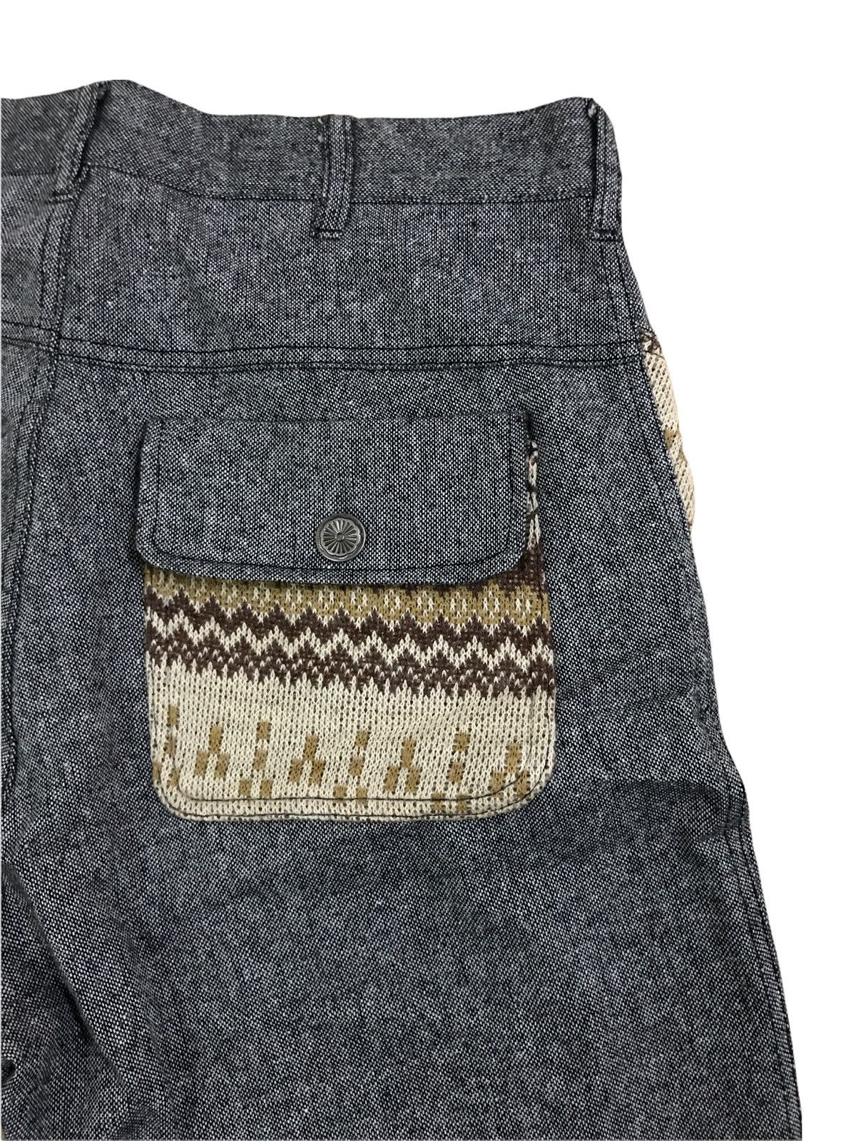 Japanese Brand Japanese Brand APPLY Wool Grey Ortega Pocket Design Pants Size US 30 / EU 46 - 7 Thumbnail