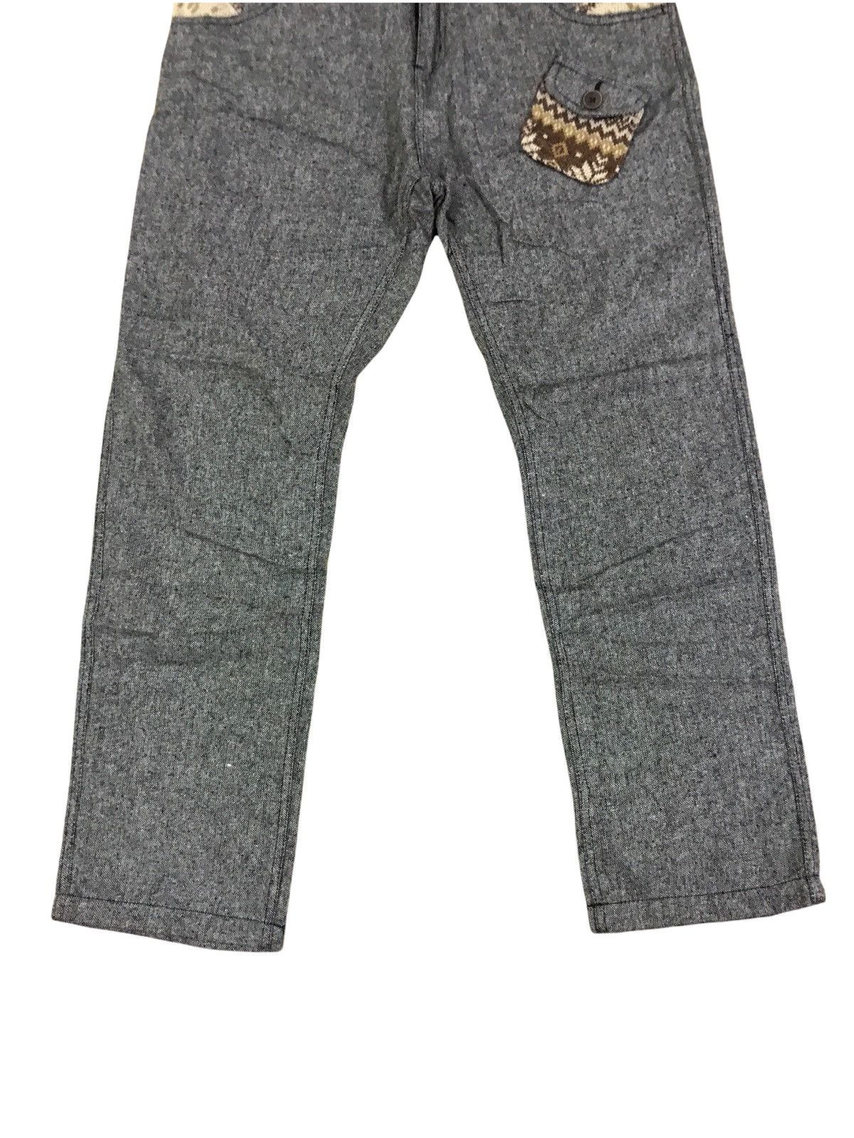 Japanese Brand Japanese Brand APPLY Wool Grey Ortega Pocket Design Pants Size US 30 / EU 46 - 5 Thumbnail