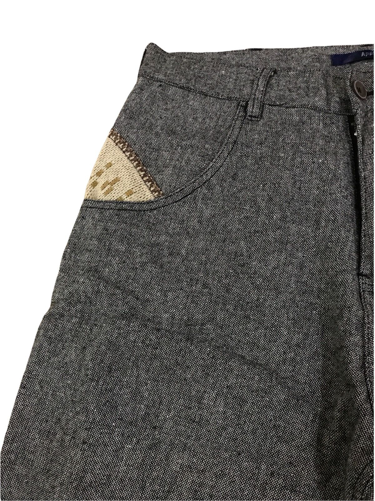 Japanese Brand Japanese Brand APPLY Wool Grey Ortega Pocket Design Pants Size US 30 / EU 46 - 8 Thumbnail