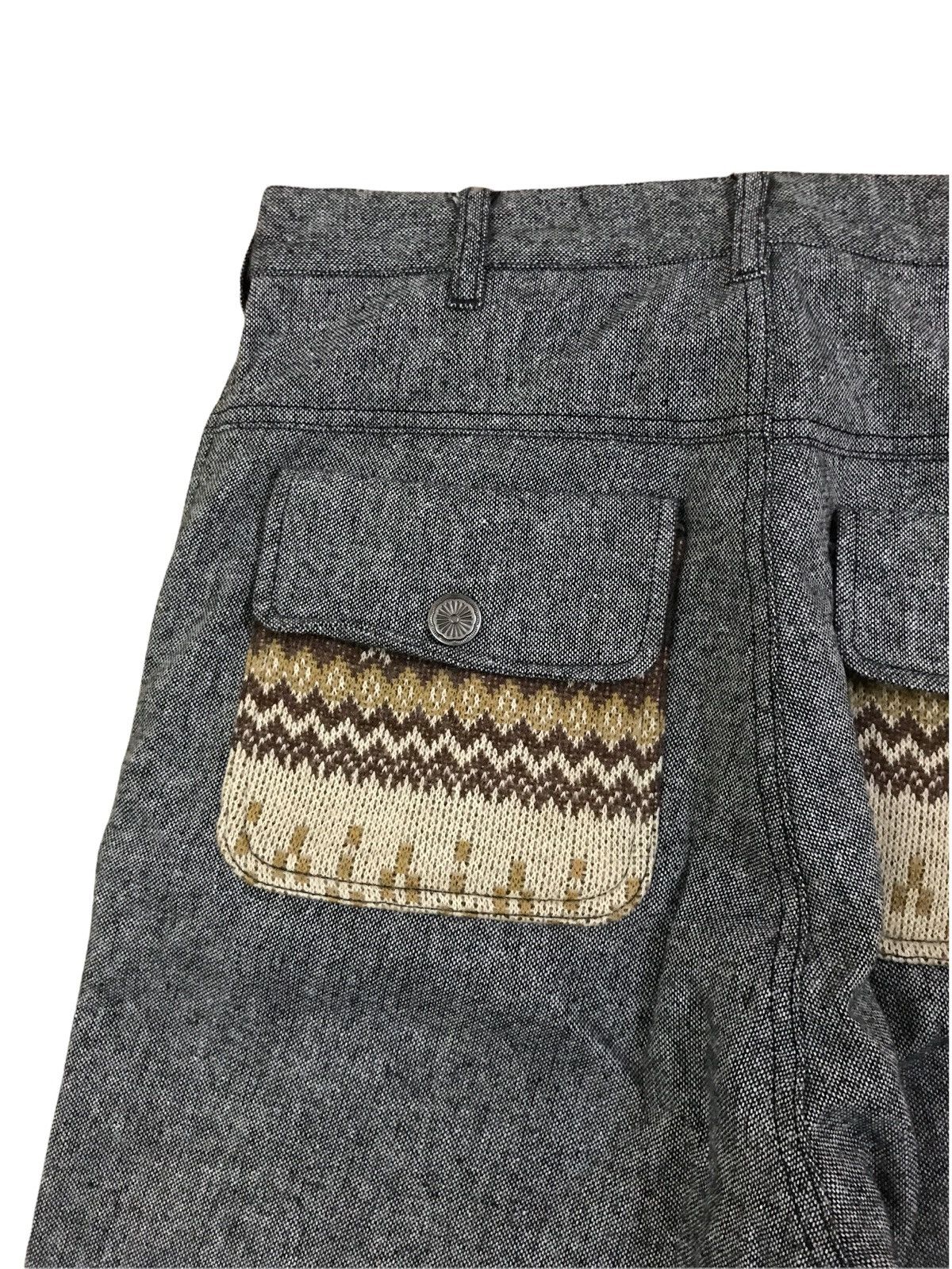 Japanese Brand Japanese Brand APPLY Wool Grey Ortega Pocket Design Pants Size US 30 / EU 46 - 9 Thumbnail