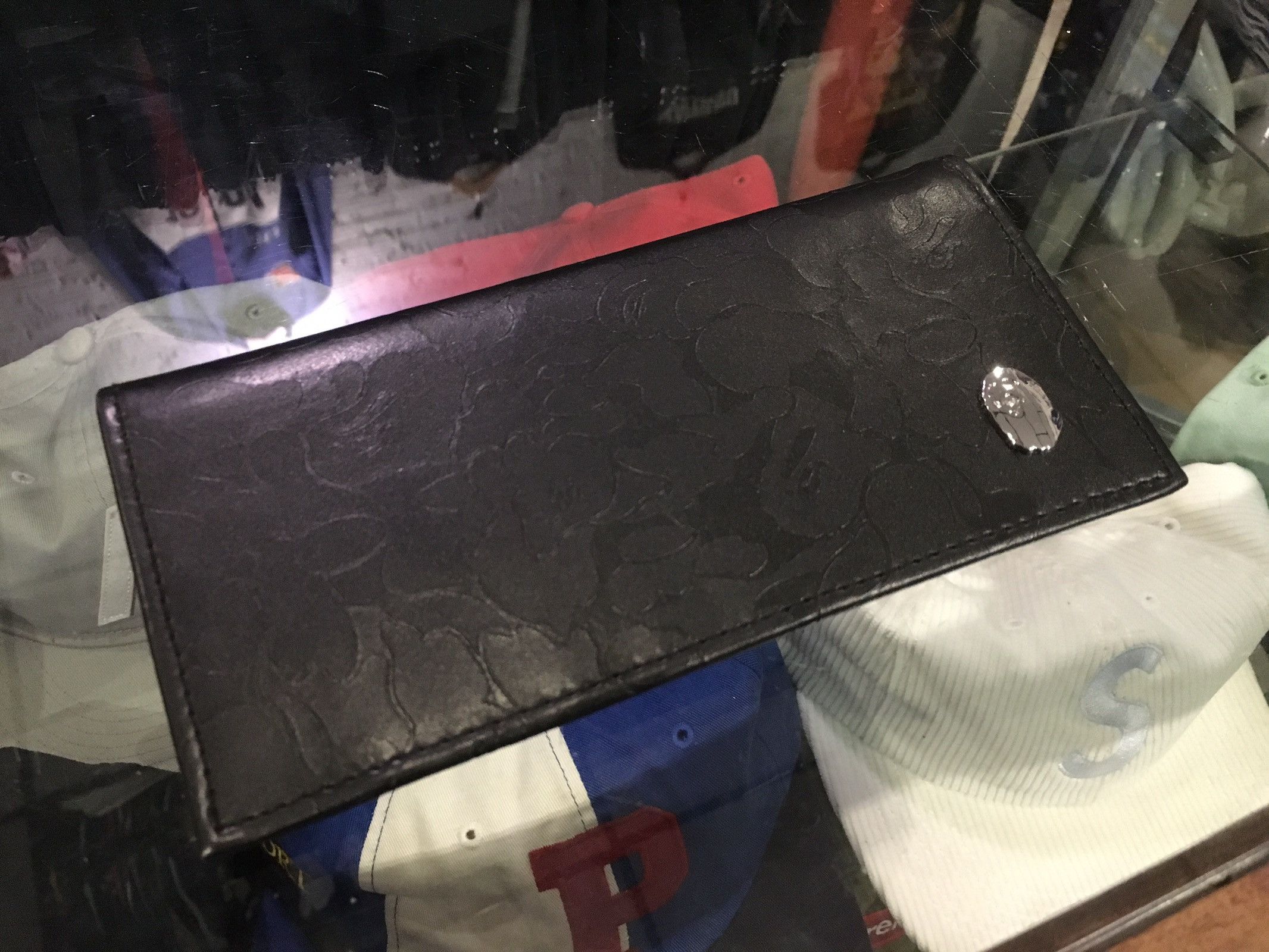 Bape Bape Long Wallet Pencil Camo Leather Black Camo Size ONE SIZE - 3 Thumbnail