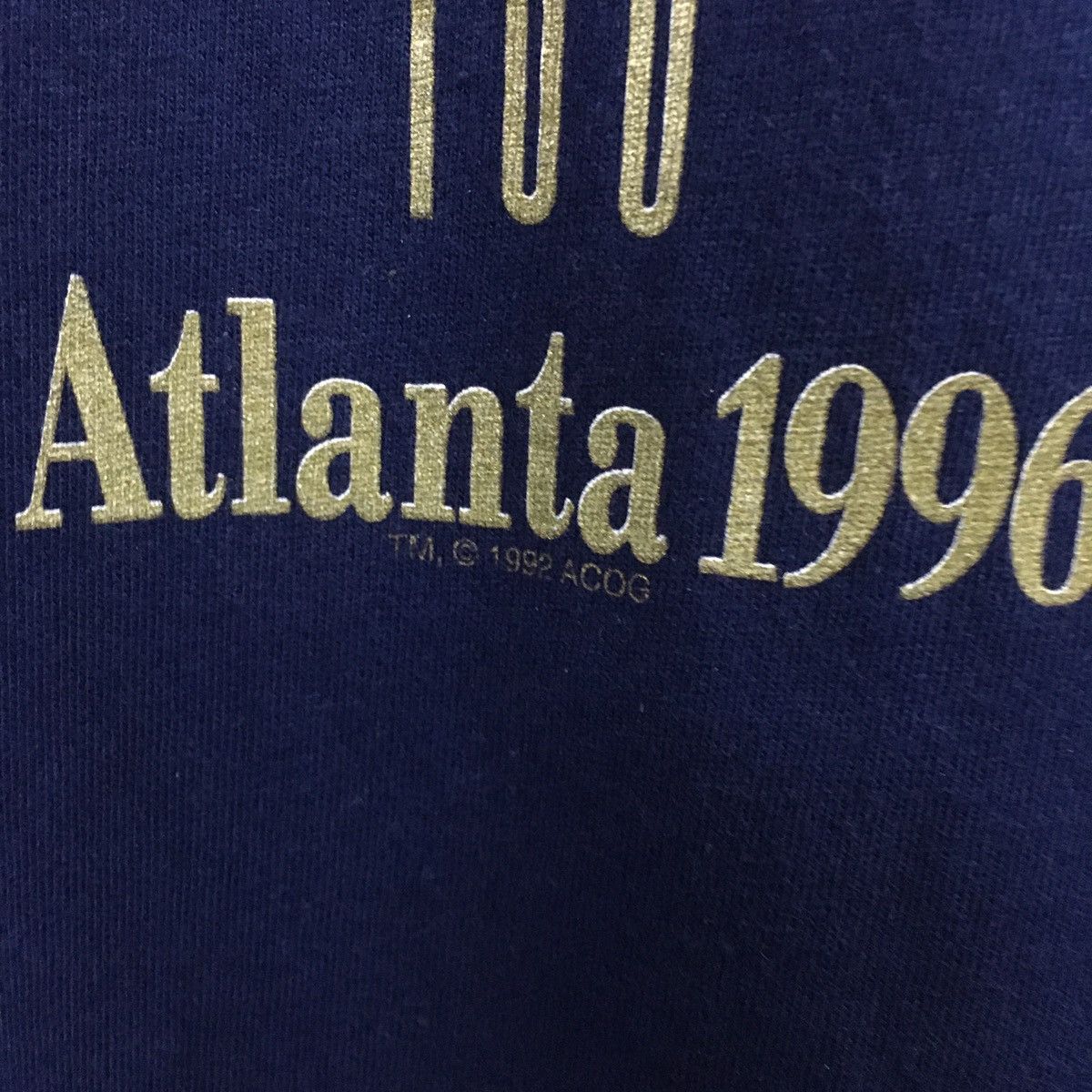 USA Olympics Rare Vintage 1992 Atlanta 1996 Olympic Games Tshirt Size US L / EU 52-54 / 3 - 3 Thumbnail