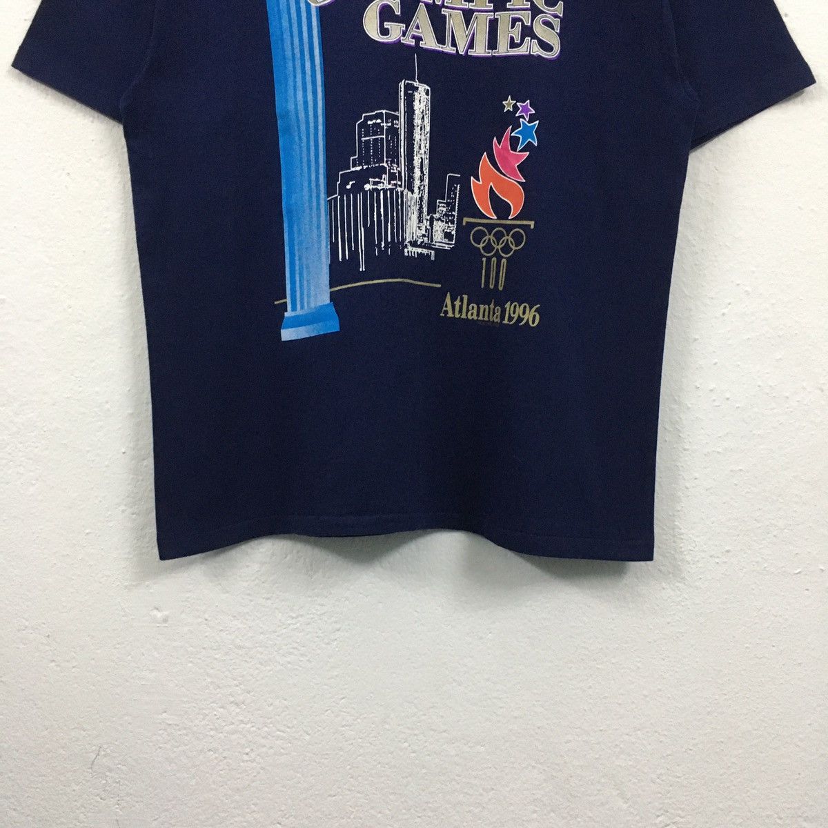 USA Olympics Rare Vintage 1992 Atlanta 1996 Olympic Games Tshirt Size US L / EU 52-54 / 3 - 5 Thumbnail