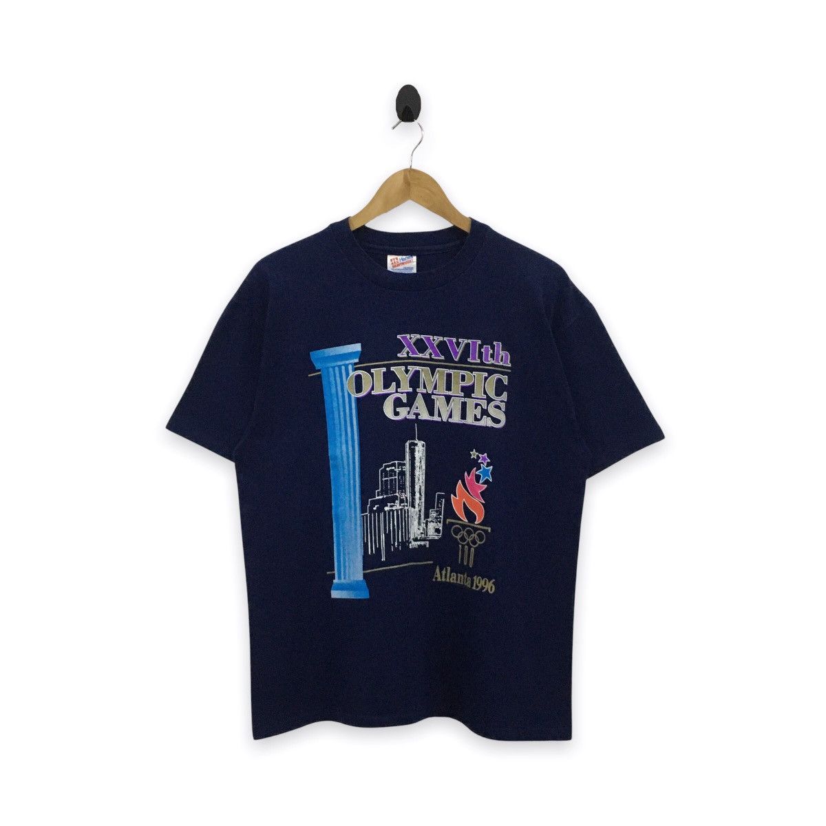 USA Olympics Rare Vintage 1992 Atlanta 1996 Olympic Games Tshirt Size US L / EU 52-54 / 3 - 1 Thumbnail