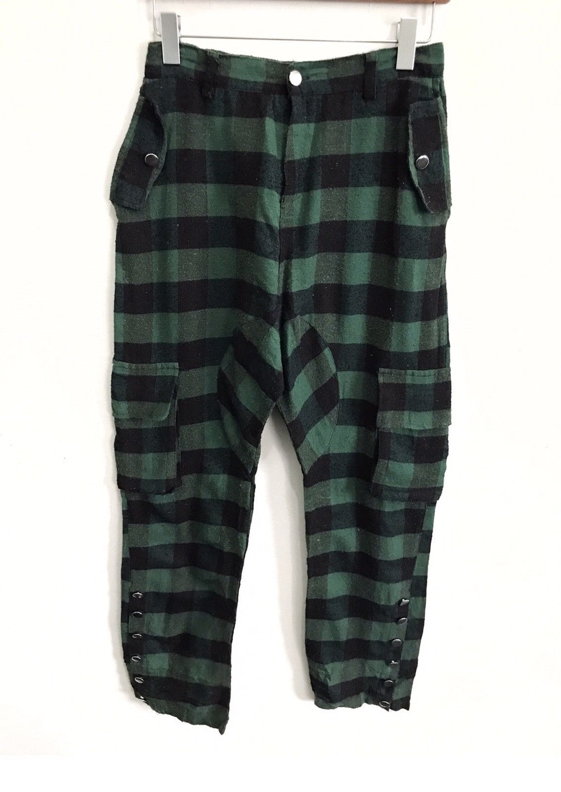 Japanese Brand Japanese Brand Speed Orange Green Tartan Pants Size US 30 / EU 46 - 1 Thumbnail
