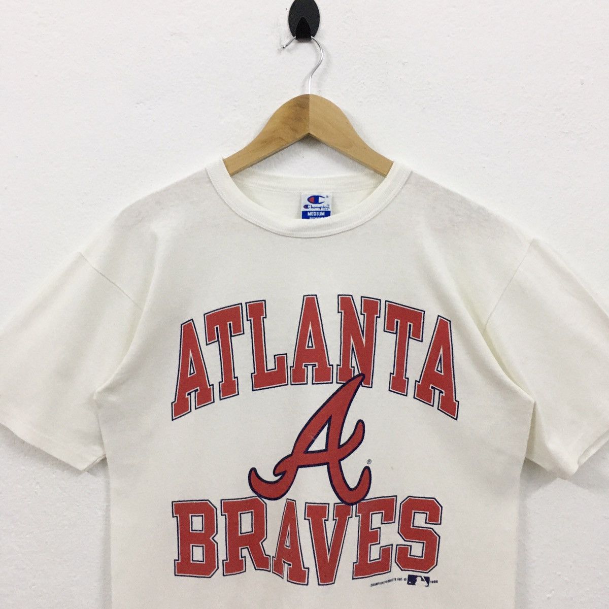 Champion Rare Vintage 1993 Champion x Atlanta Braves MLB Tshirt Size US S / EU 44-46 / 1 - 7 Thumbnail