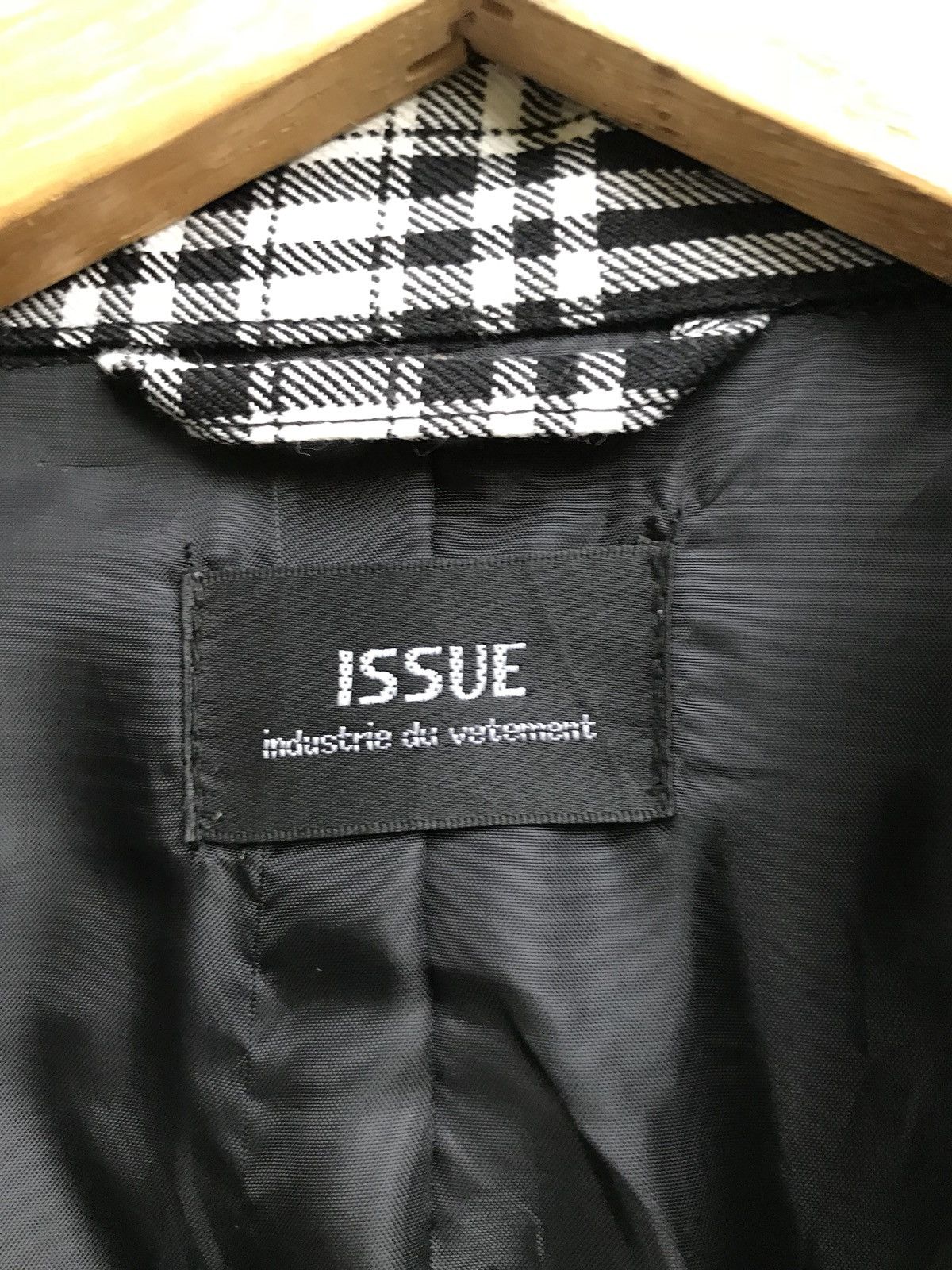 Japanese Brand Issue Industrio Du Vetement Checked Long Button Jacket Size US XS / EU 42 / 0 - 10 Thumbnail