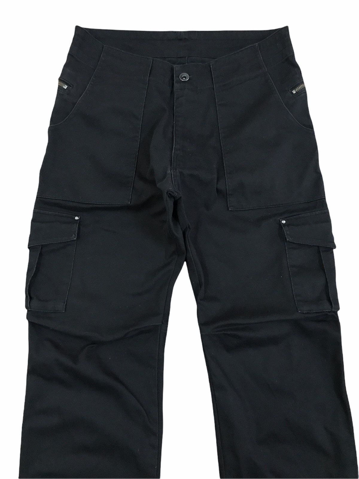Boycott Japanese Brand Boycott Black Multipocket Cargo Zipper Pants Size US 28 / EU 44 - 3 Thumbnail