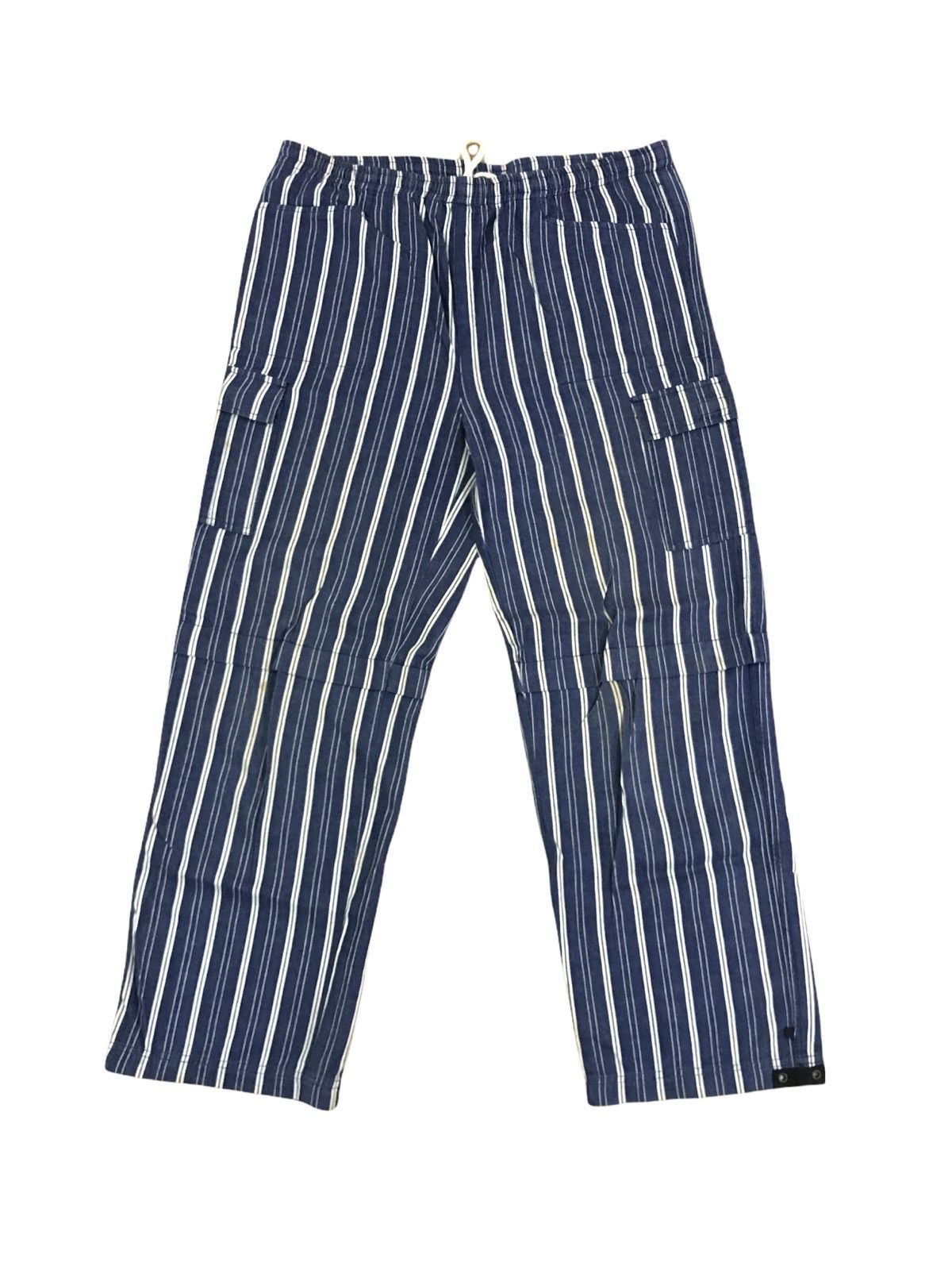 Japanese Brand Japanese Brand Heart Coil Stripes Flare Wide Baggy Pants Size US 28 / EU 44 - 1 Thumbnail