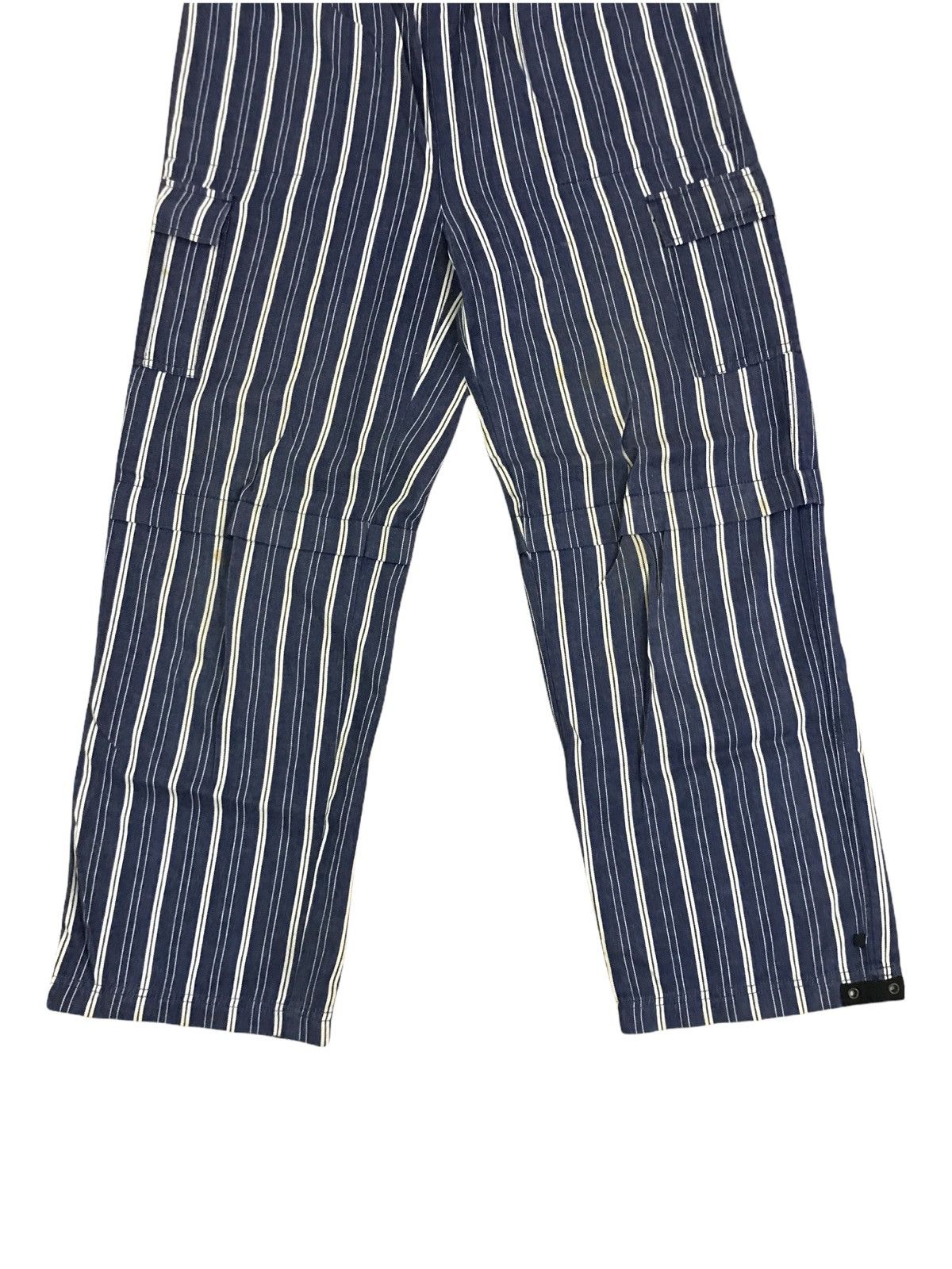Japanese Brand Japanese Brand Heart Coil Stripes Flare Wide Baggy Pants Size US 28 / EU 44 - 5 Thumbnail