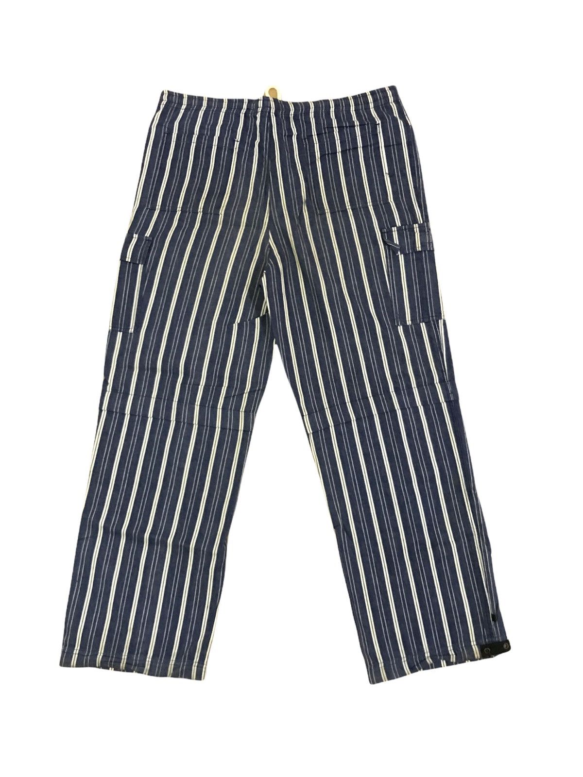 Japanese Brand Japanese Brand Heart Coil Stripes Flare Wide Baggy Pants Size US 28 / EU 44 - 2 Thumbnail