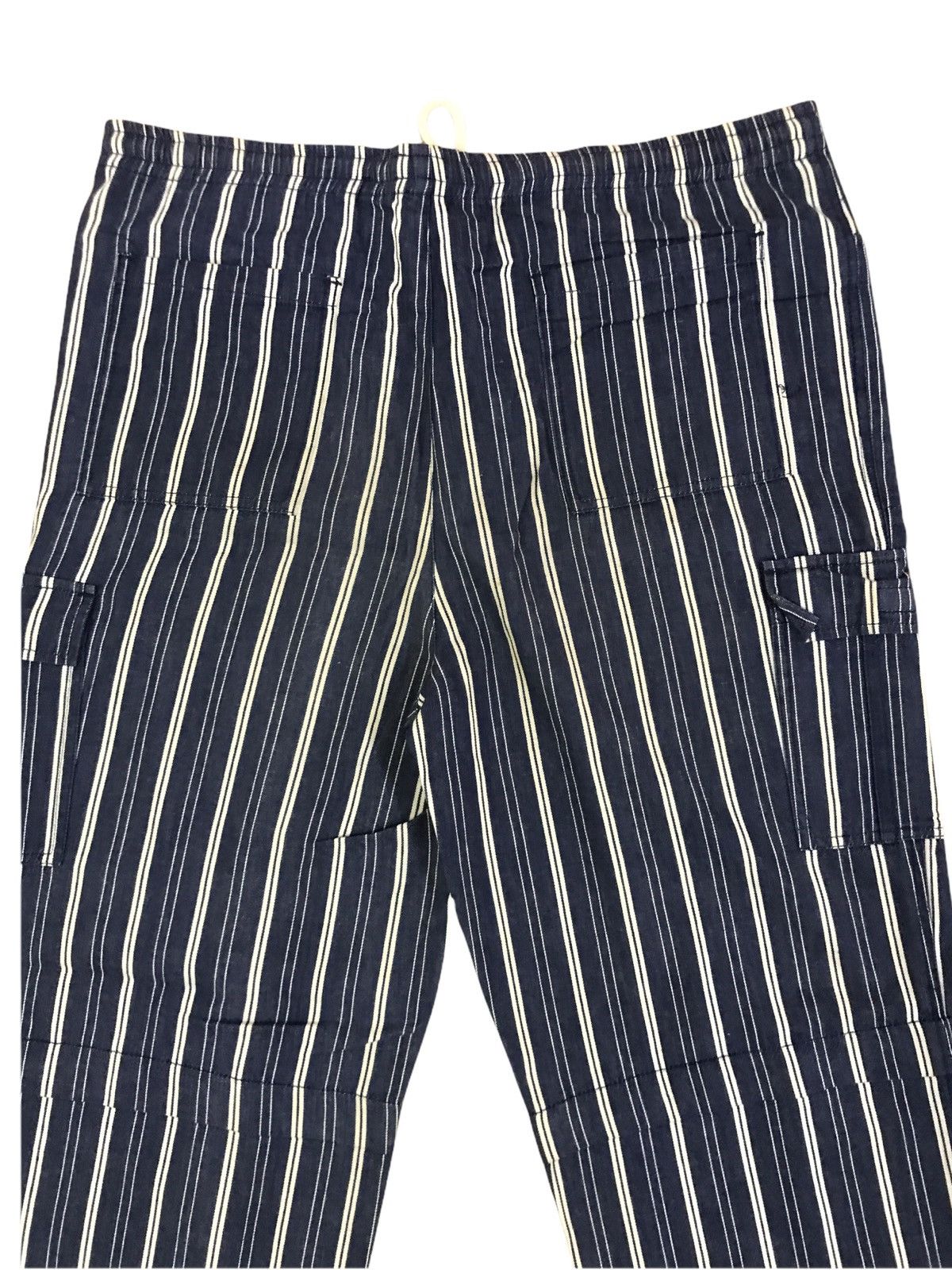 Japanese Brand Japanese Brand Heart Coil Stripes Flare Wide Baggy Pants Size US 28 / EU 44 - 4 Thumbnail
