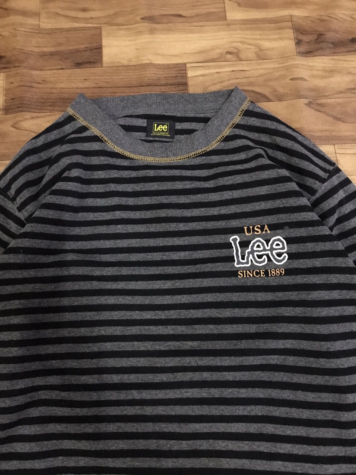 Lee × Vintage Vintage Lee Stripes Sweatshirt Size US M / EU 48-50 / 2 - 3 Thumbnail