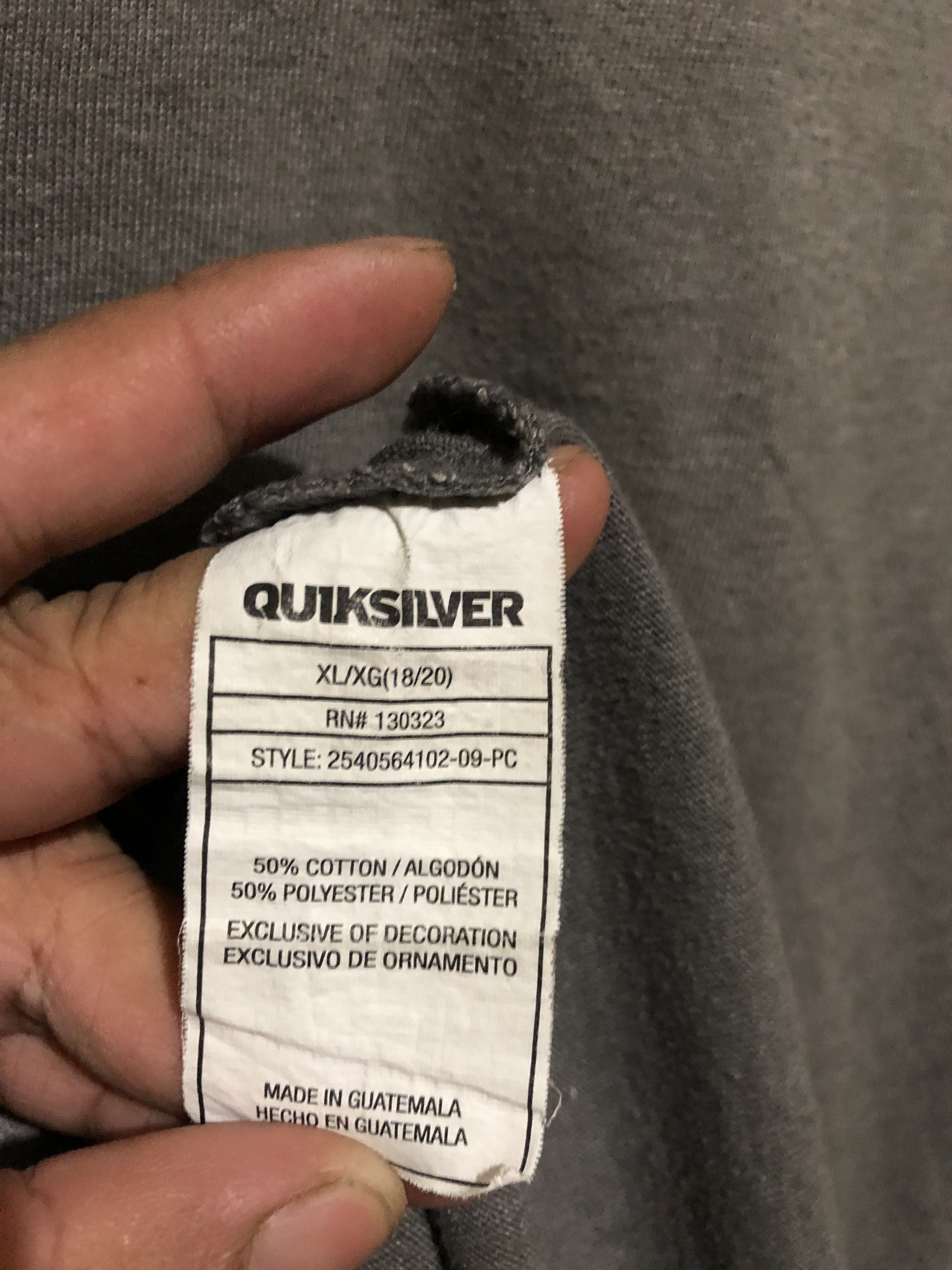 Quiksilver Quiksilver Tshirt Size US XL / EU 56 / 4 - 4 Thumbnail