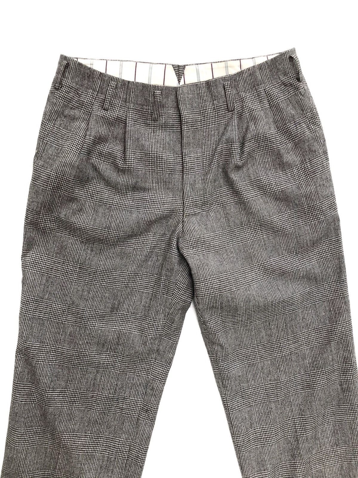 Japanese Brand Japanese Brand Fukada Wool Houndstooth Cropped Trousers Size US 30 / EU 46 - 3 Thumbnail