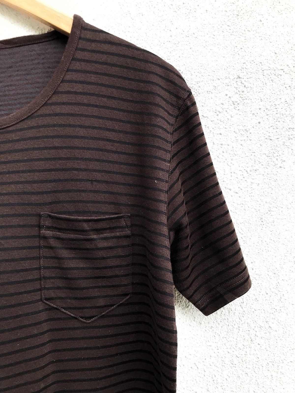 Takeo Kikuchi Made In Japan Takeo Kikuchi Stripes Pocket Tees Size US M / EU 48-50 / 2 - 3 Thumbnail