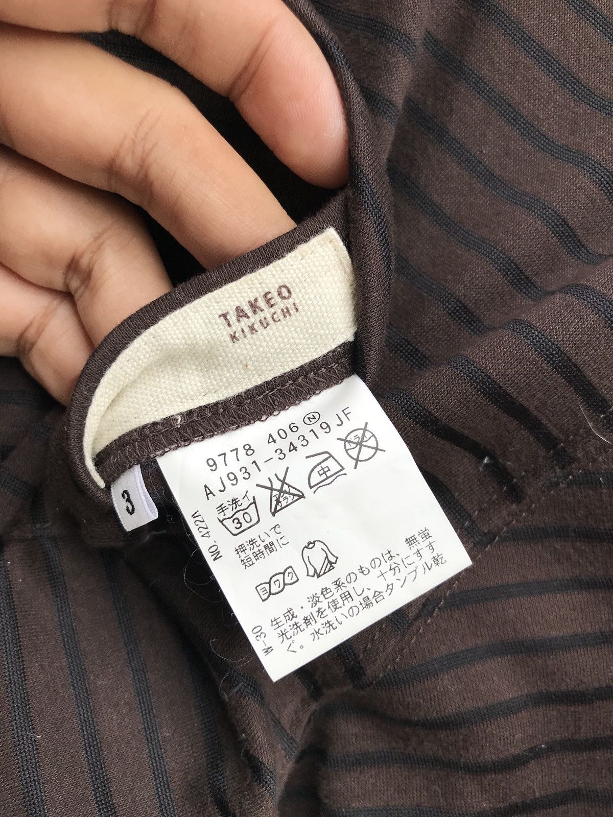 Takeo Kikuchi Made In Japan Takeo Kikuchi Stripes Pocket Tees Size US M / EU 48-50 / 2 - 4 Thumbnail