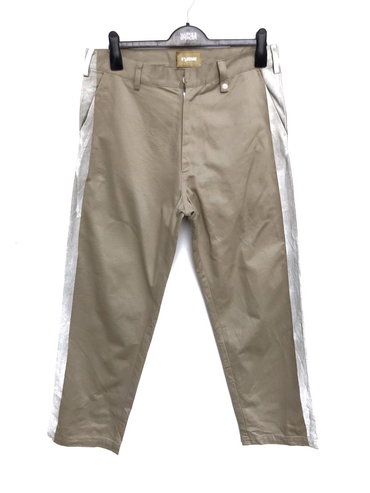 Japanese Brand Japanese Brand B⚡️aitone. Side Tape Paint Khakis Pants Size US 33 - 1 Thumbnail