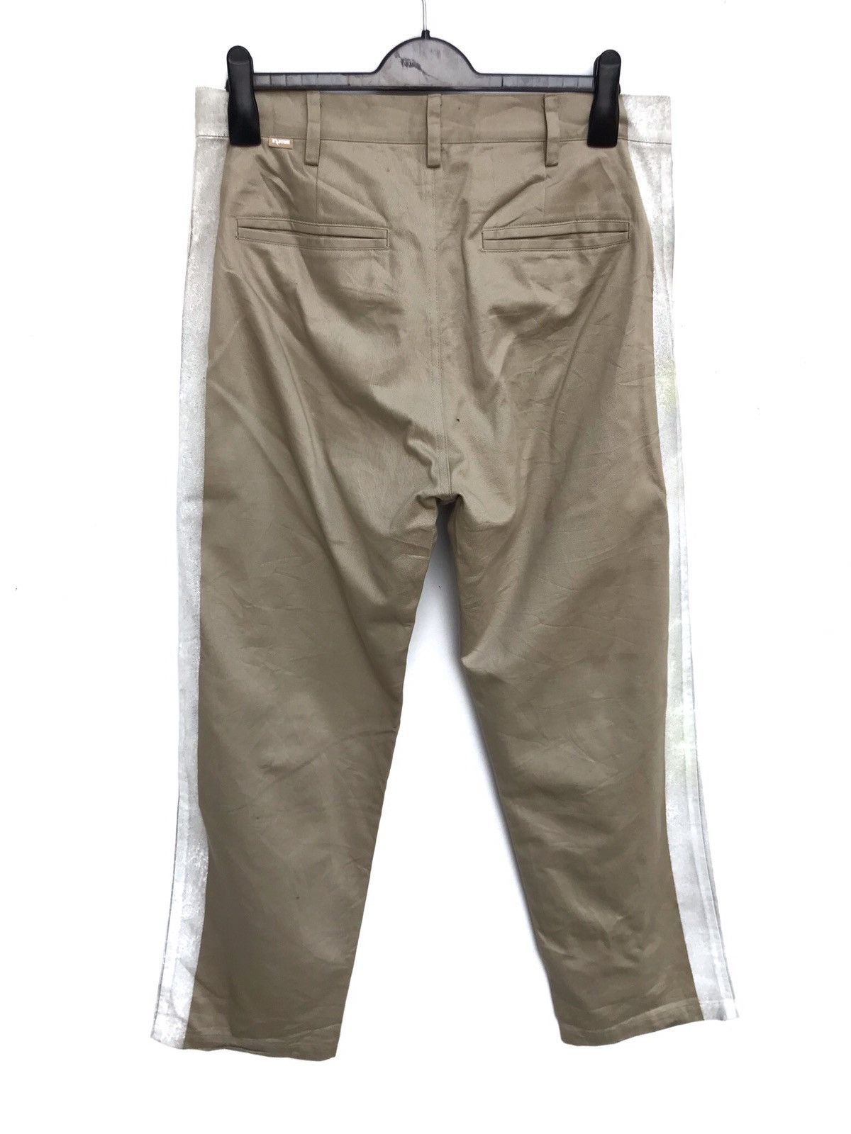 Japanese Brand Japanese Brand B⚡️aitone. Side Tape Paint Khakis Pants Size US 33 - 2 Thumbnail