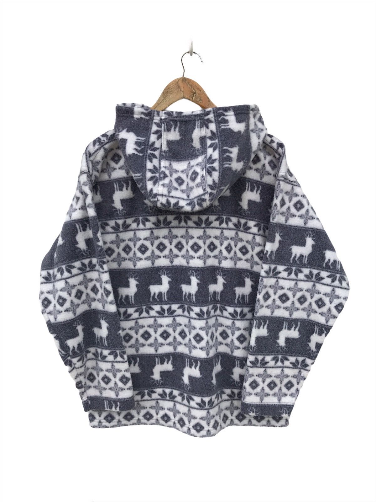 Japanese Brand Japanese Brand Jay All Over Print Fleece Hoodie Jacket Size US M / EU 48-50 / 2 - 2 Thumbnail