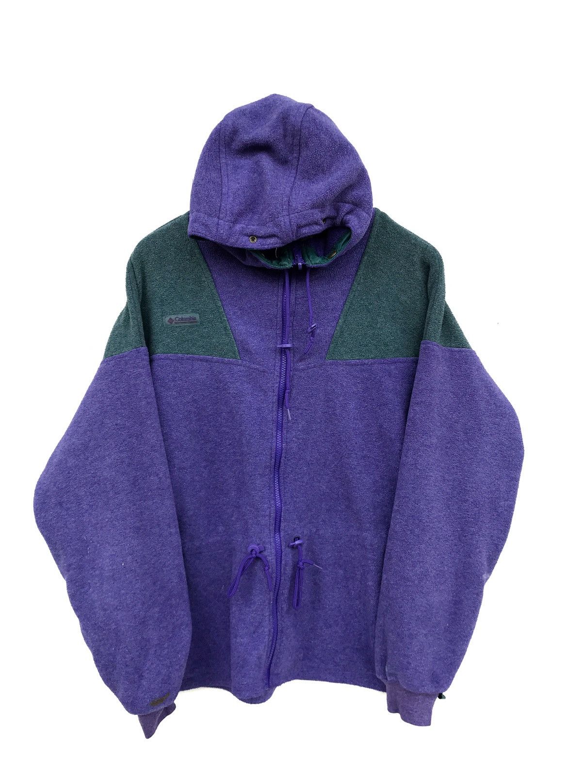 Columbia M Chillin' Fleece - Giacca In Pile Uomo, Cerniera Completa, Tasche Per Le Mani, 100% Poliestere, Blu Mélange, Taglia S