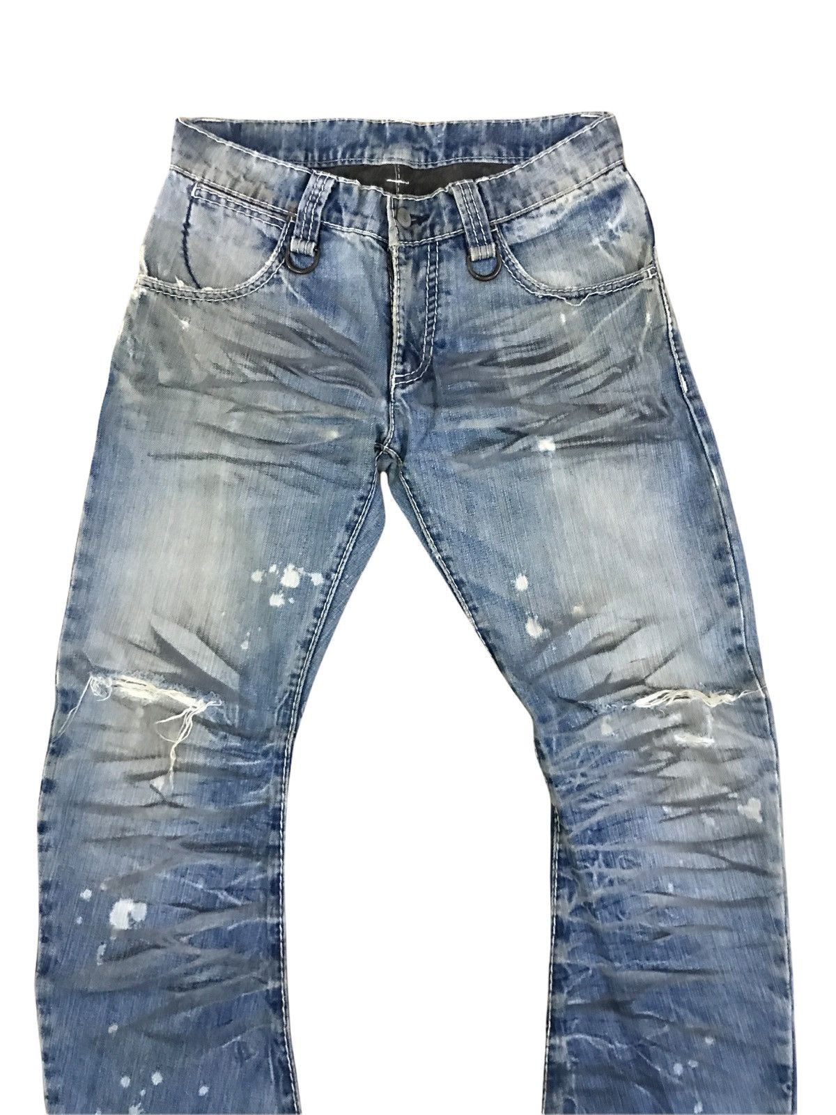BUFFALO BOBS Buffalo Bobs Distressed Jeans Grunge Kurt Cobain Style Size US 27 - 3 Thumbnail